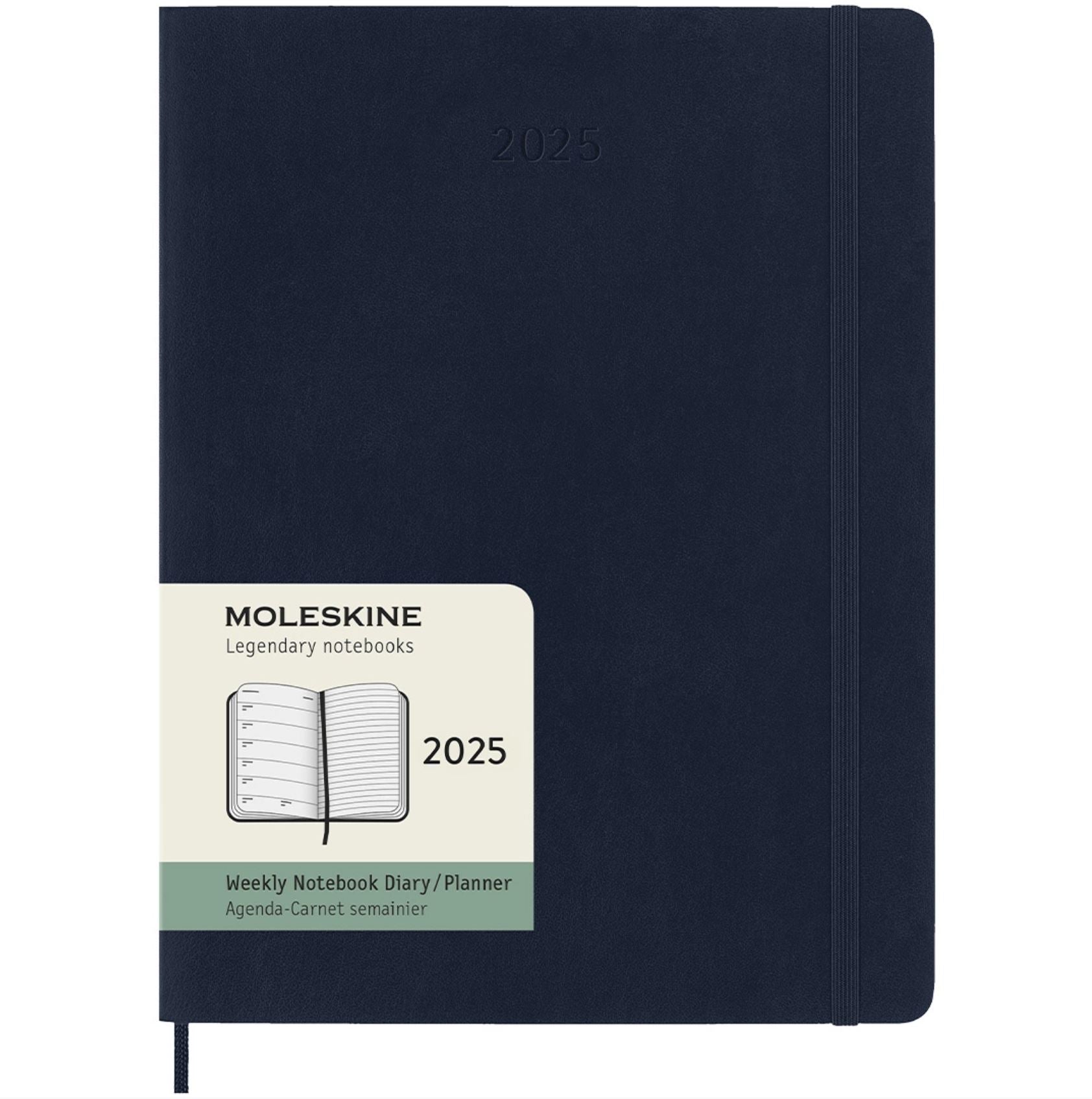 Moleskine Classic Hard 12M Week Note XL Sapphire Blue 2025