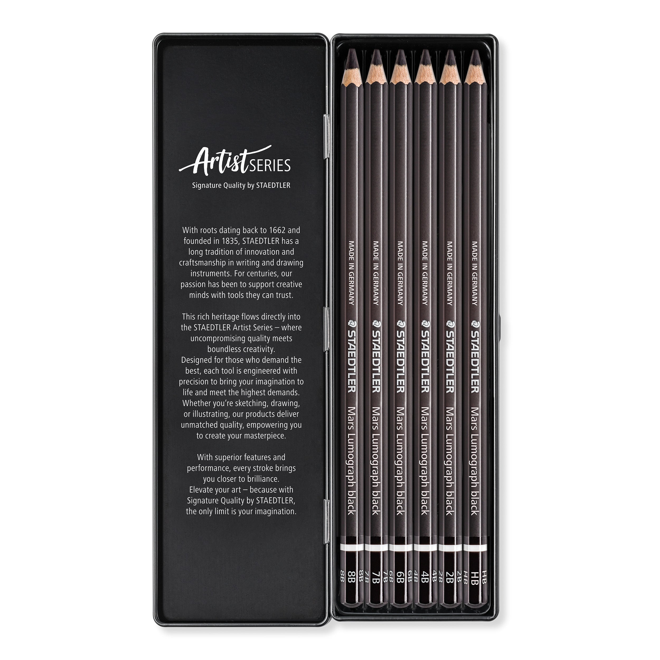Staedtler Mars lumograph Black set of 6