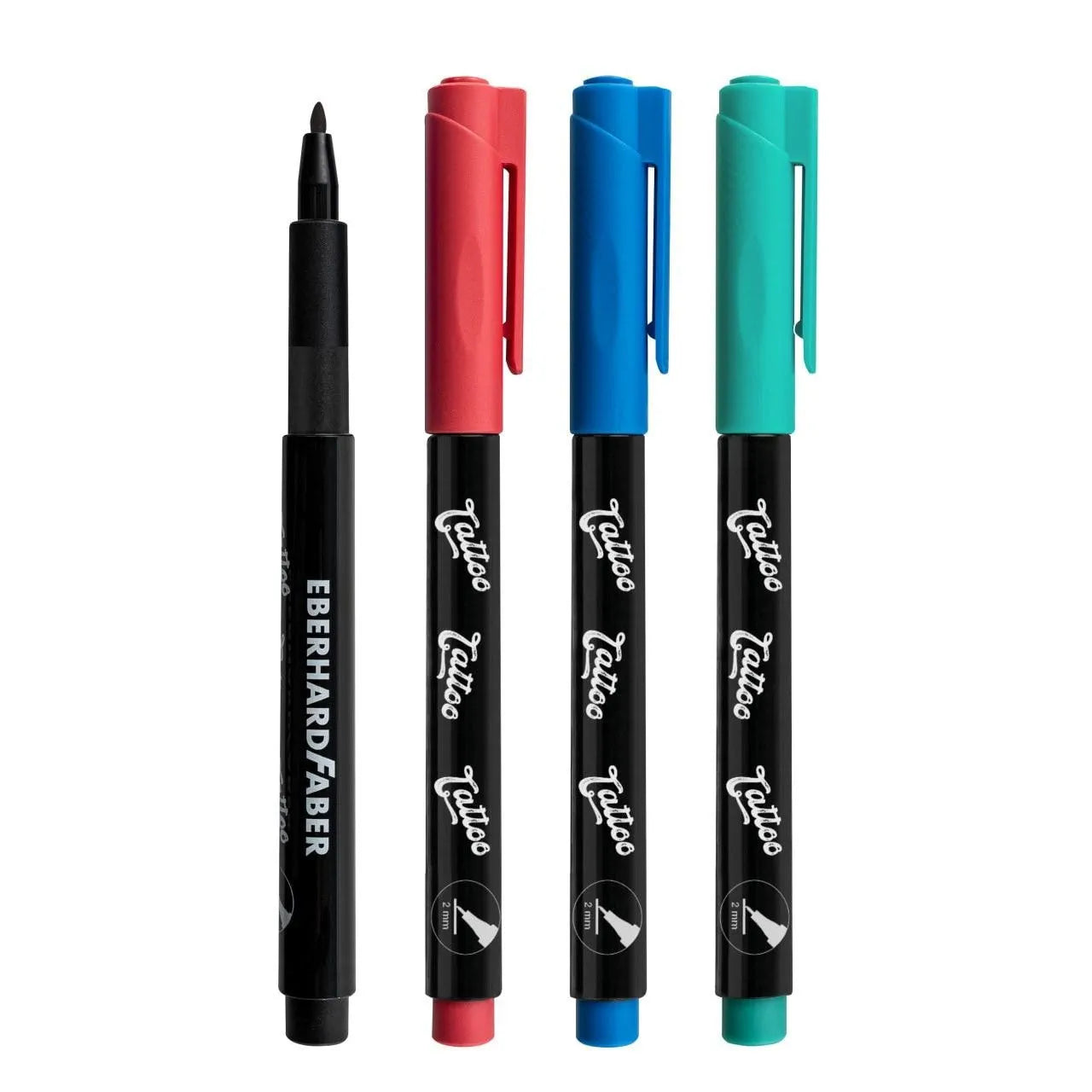 Tattoo-tuscher til tegne-tatoveringer 4 stk. sæt Kids