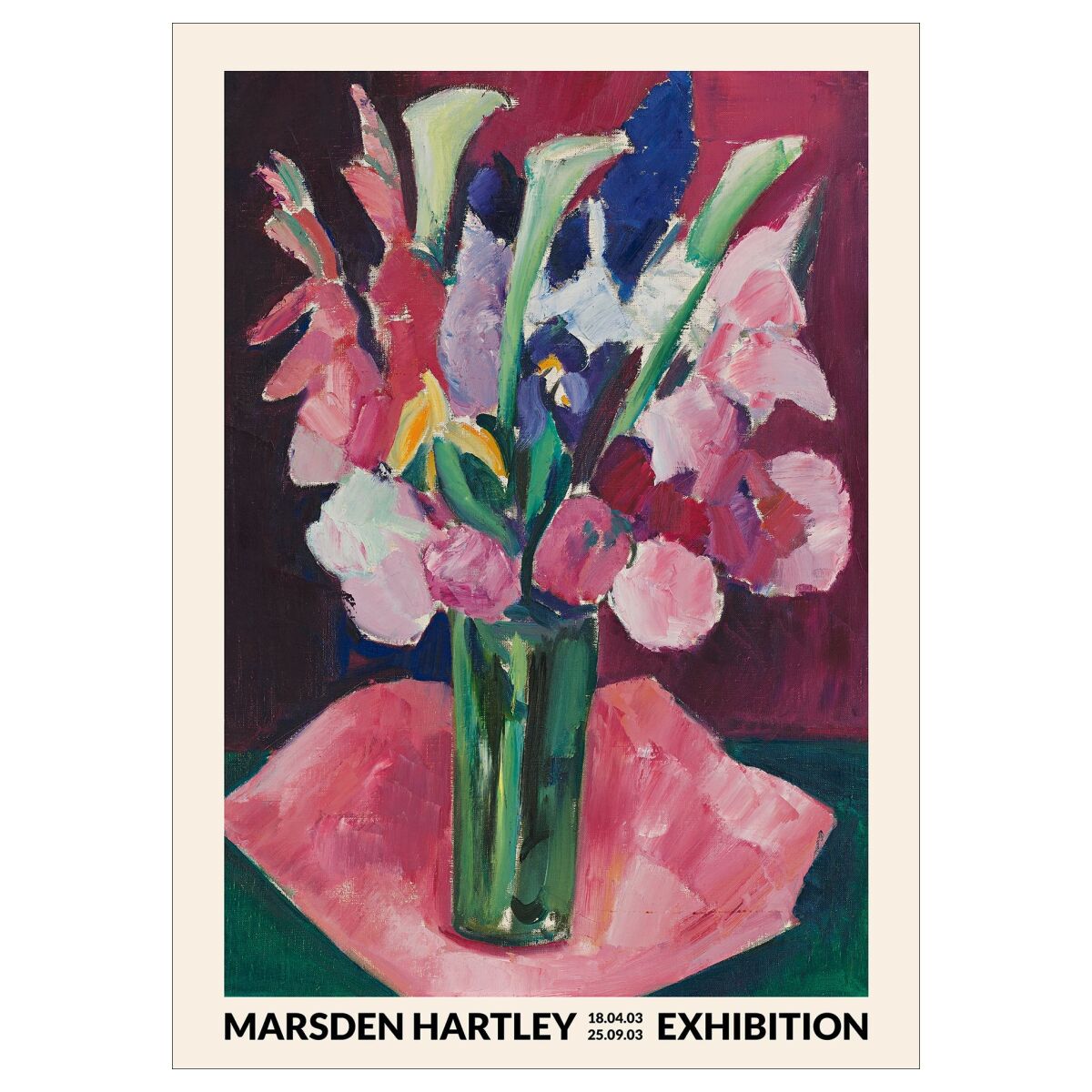 Marsden Hartley - Flower Exhibition 70 x 100 cm