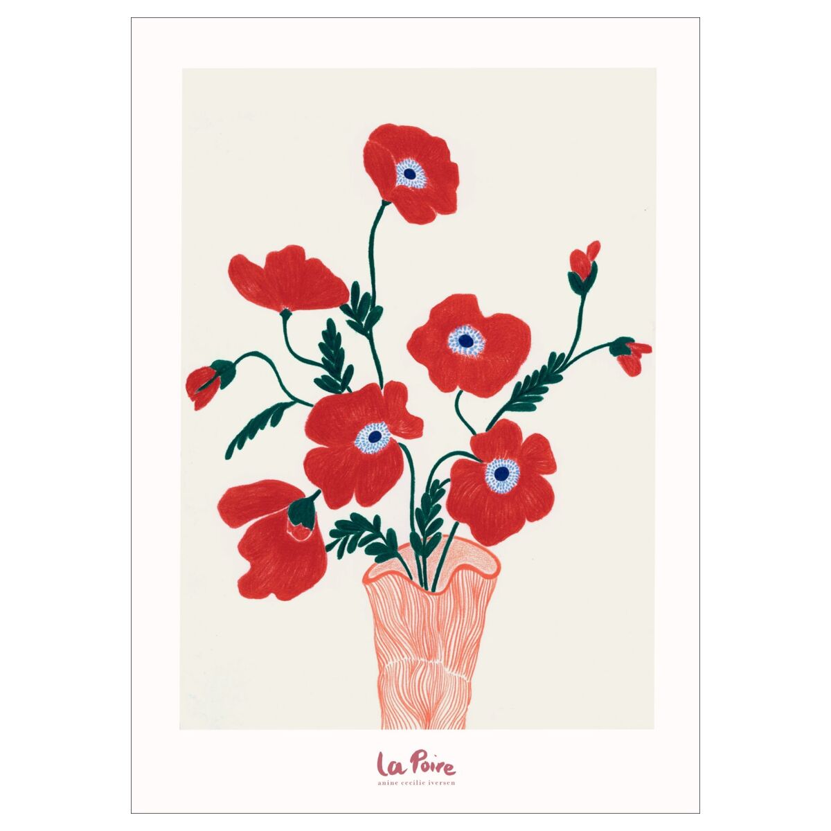 La Poire Poppies A3
