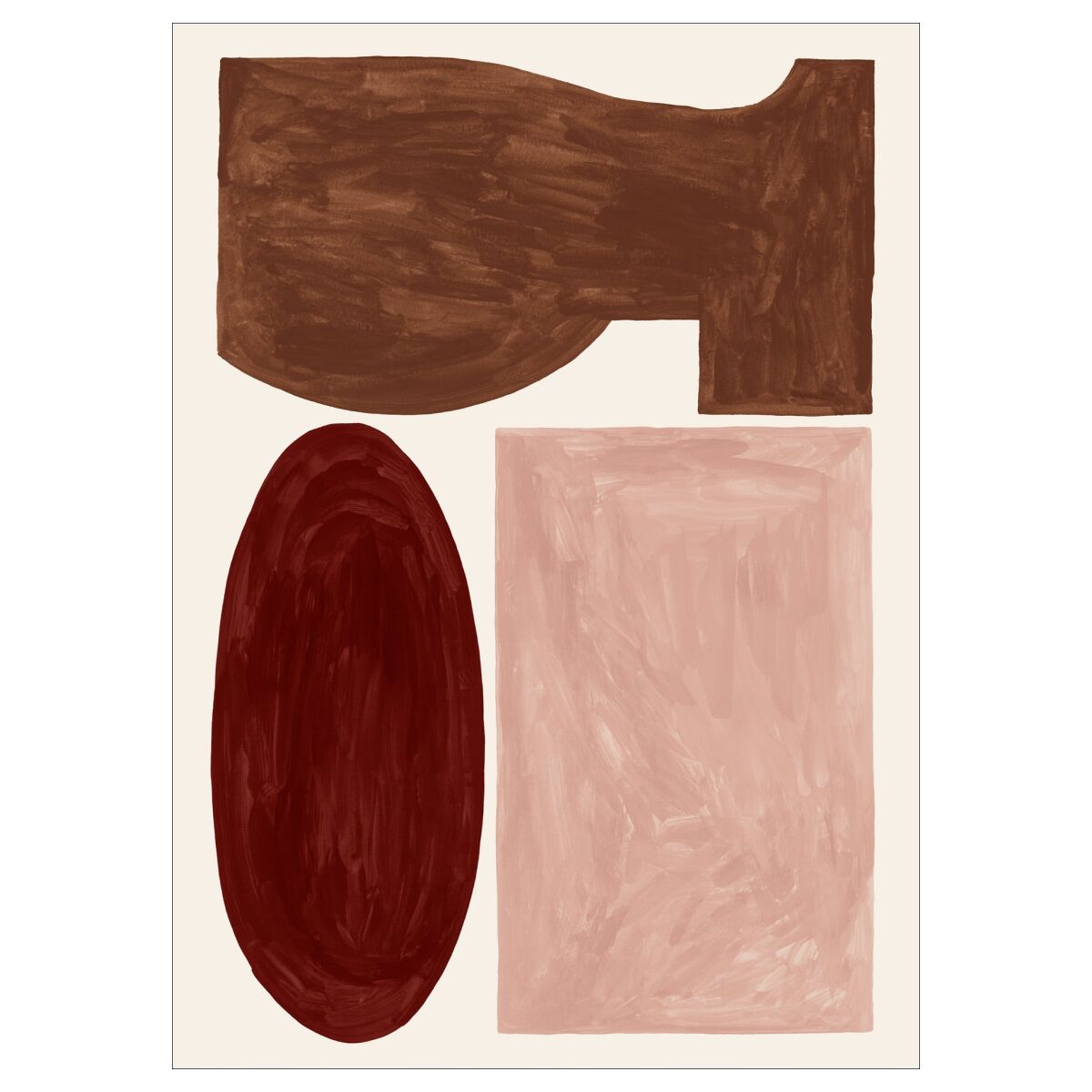 Kunstary Geometric Shapes 50 x 70 cm