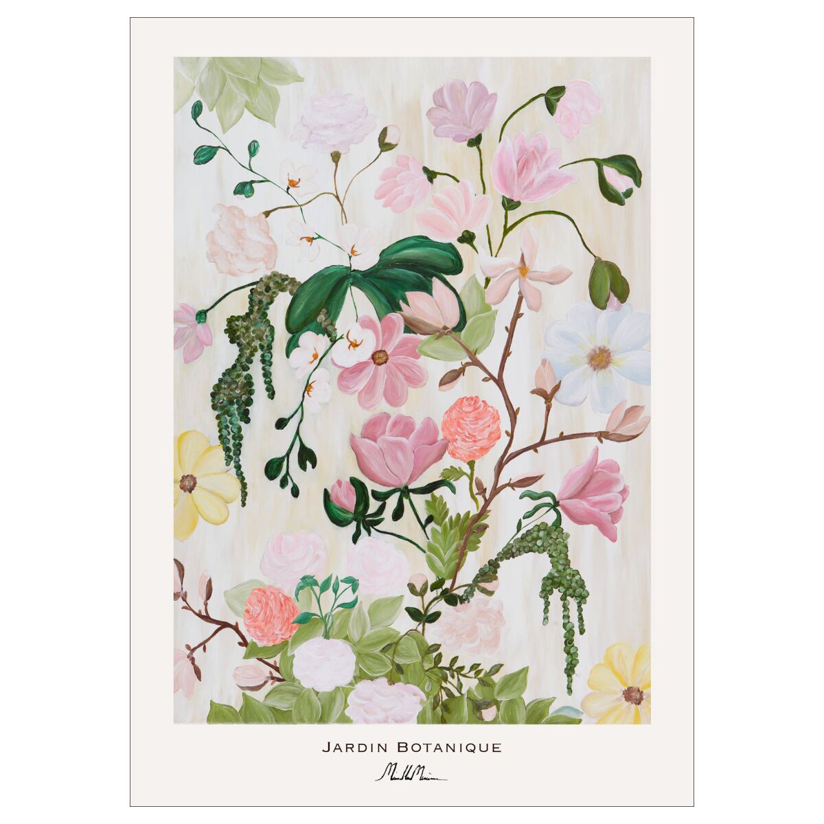 Morais Artworks Jardin Botanique 50 x 70 cm