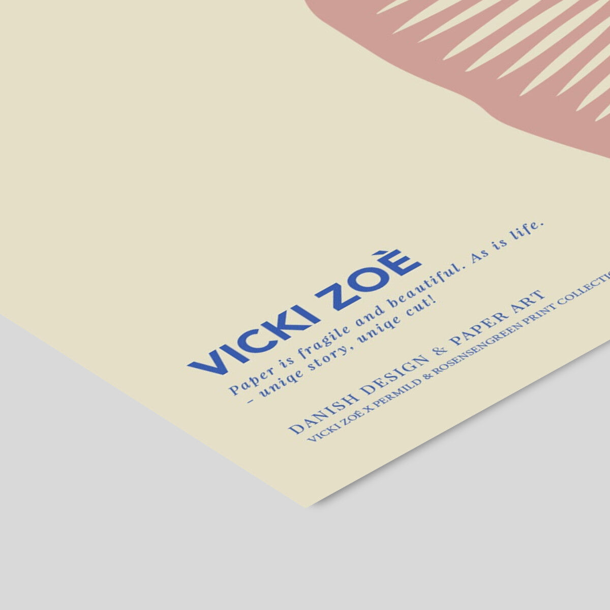 VICKI ZOÉ Flower - The Uniqueness of you - Rose Blue - A5