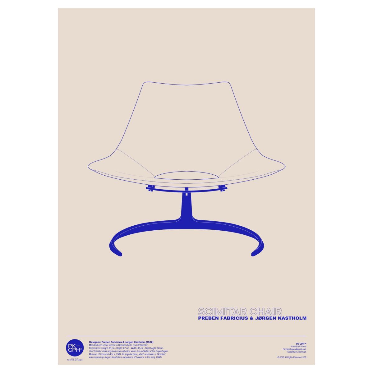 PK CPH Pk Poster™ (N.49) 50 x 70 cm