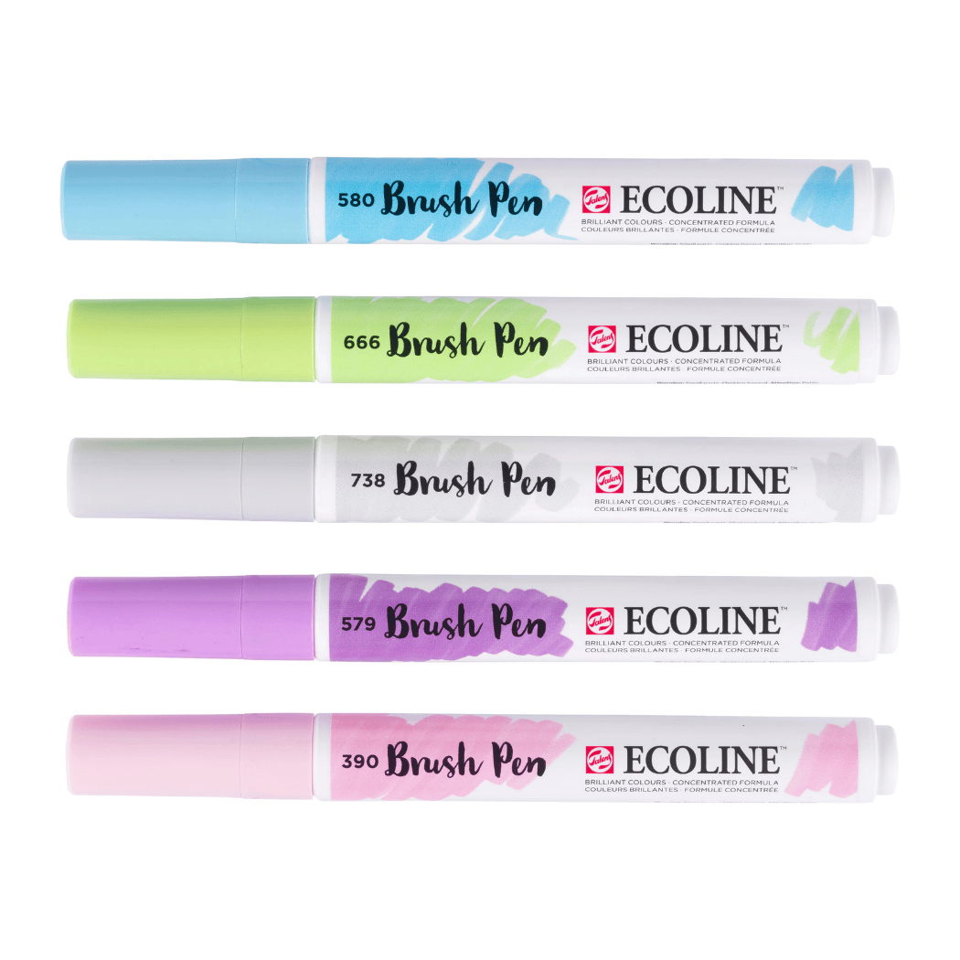 ECO Brushpen X5 PASTEL CB