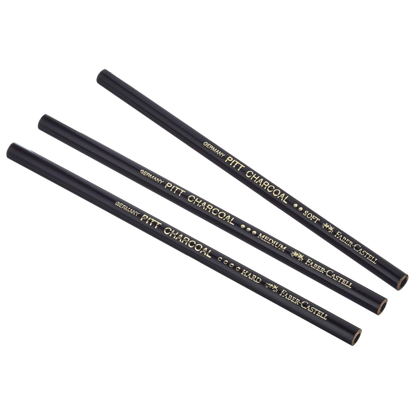 Faber-Castell Pitt Charcoal Pencil Set, 3-piece