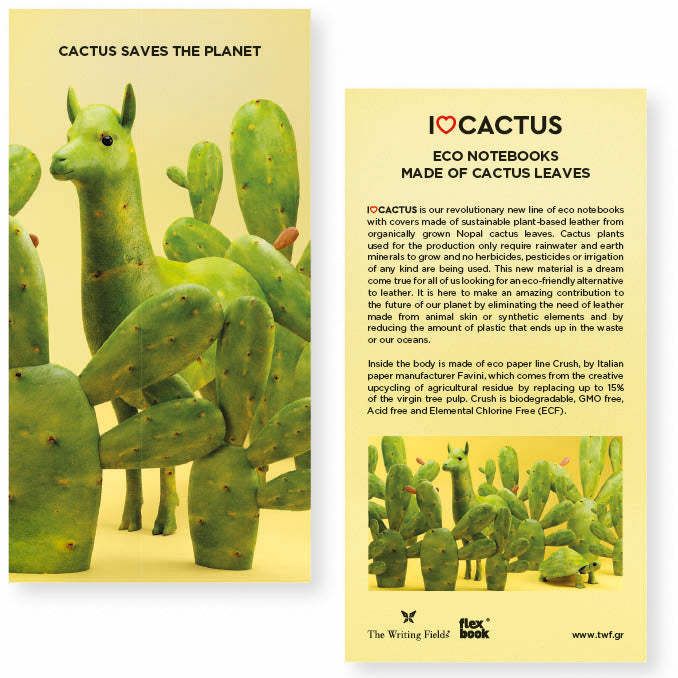 Flexbook "I Love Cactus" Notebook, 13x21 cm – Ruled