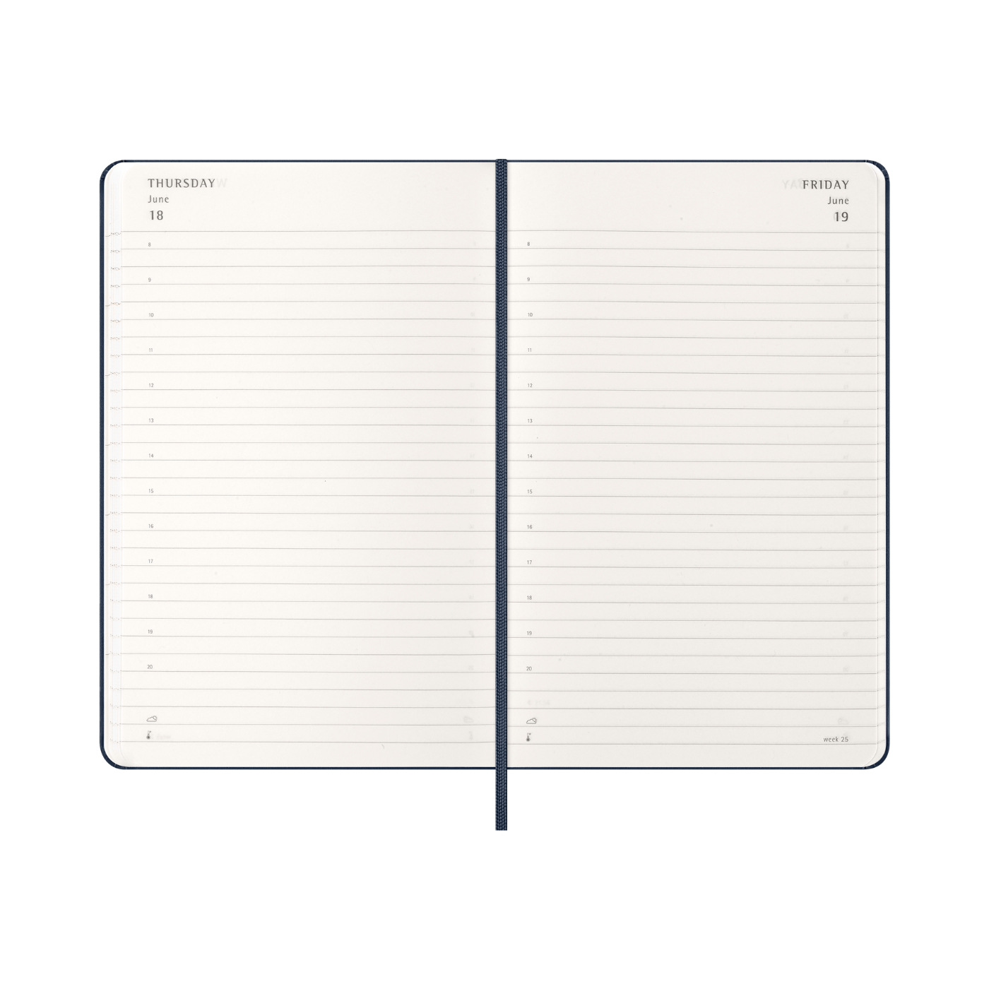 Moleskine Kalender Hard 12M Daily Large Sapphire Blue 2026