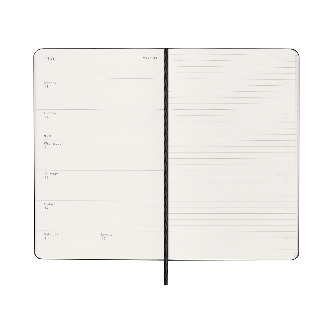 Moleskine Kalender Hard 12M Week Note Large Sort 2026