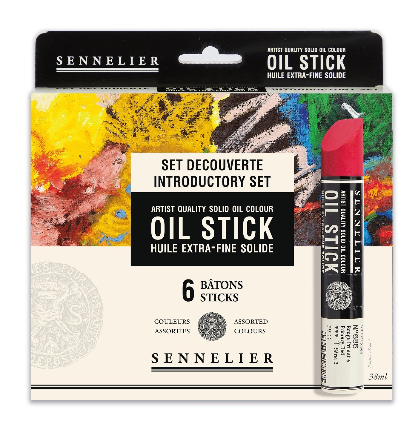 Sennelier Oil stick sæt 6 stk. 38 ml. Découverte