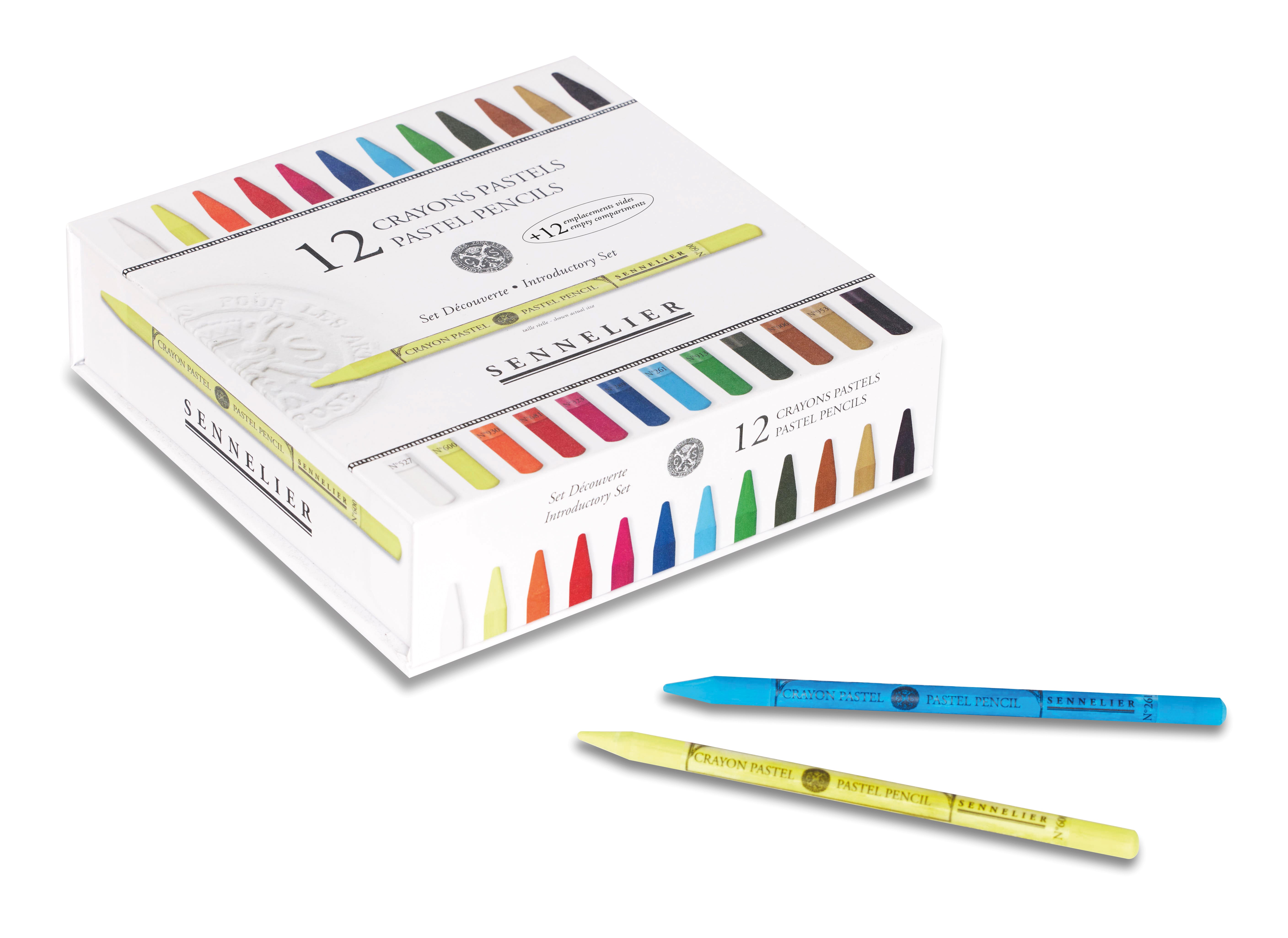 Sennelier Pastel Pencil Set 12 pcs + 12 empty