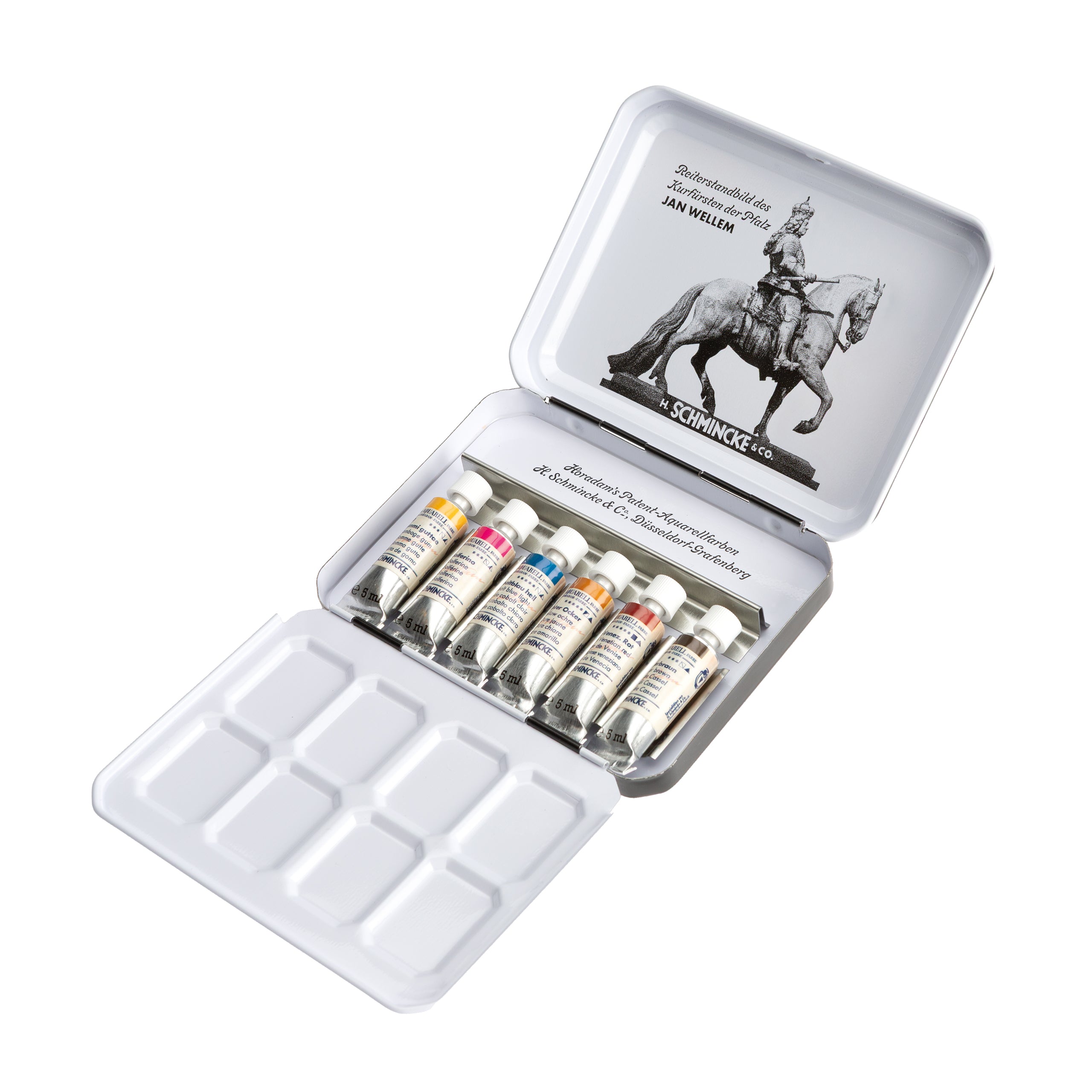 Schmincke Horadam Watercolor Set 6 x 5 ml. Retro Jan Wellem