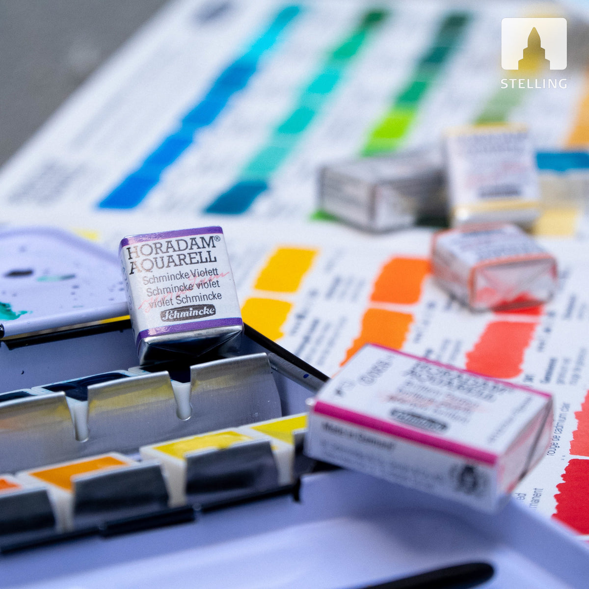 Schmincke Horadam Watercolor Set 12 pcs. ½ pans Hazel Soan
