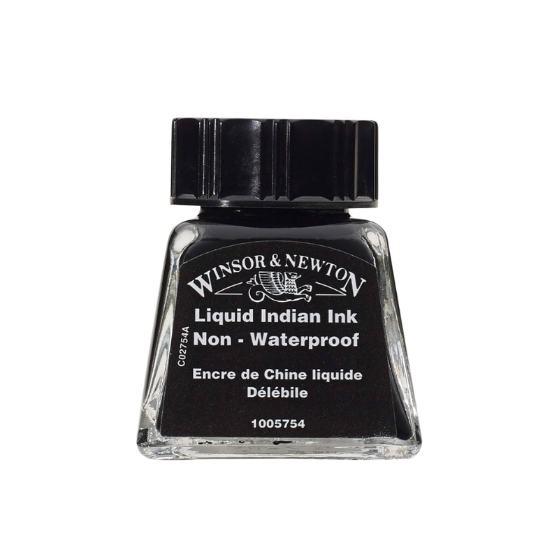 WN Drawing INK 754 14 ml. Liquid Indian Black