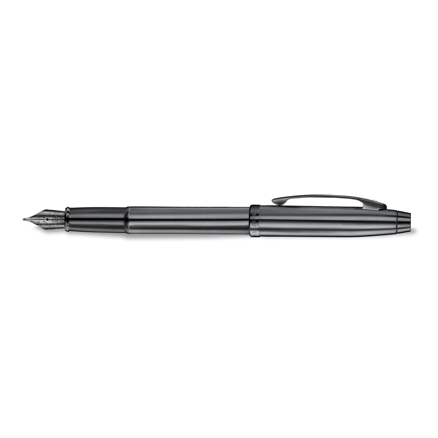 Sheaffer 100 Ionic Gunmetal Grey med blanke PVD-detaljer