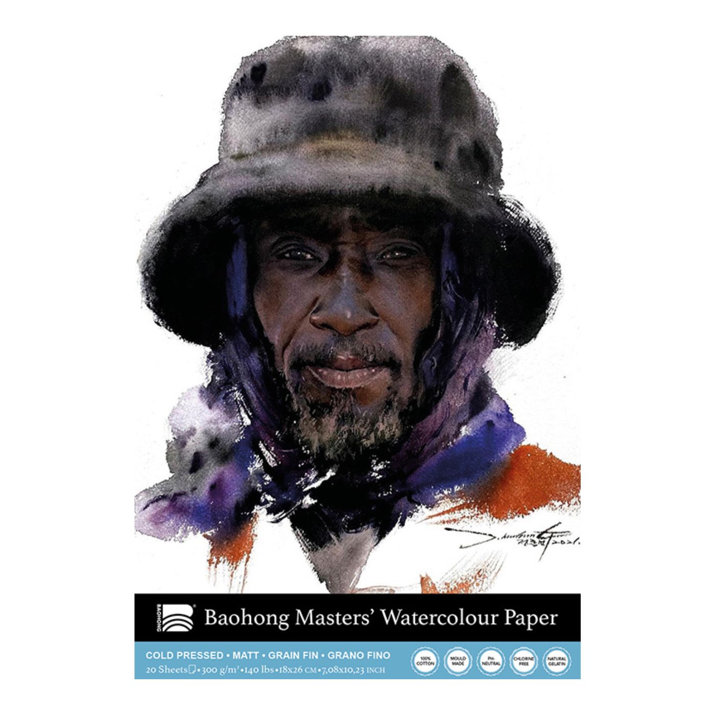 Baohong Masters Watercolor Pad - Portrait