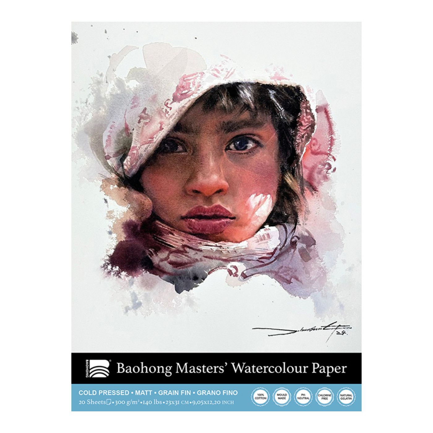 Baohong Masters Watercolor Pad - Portrait