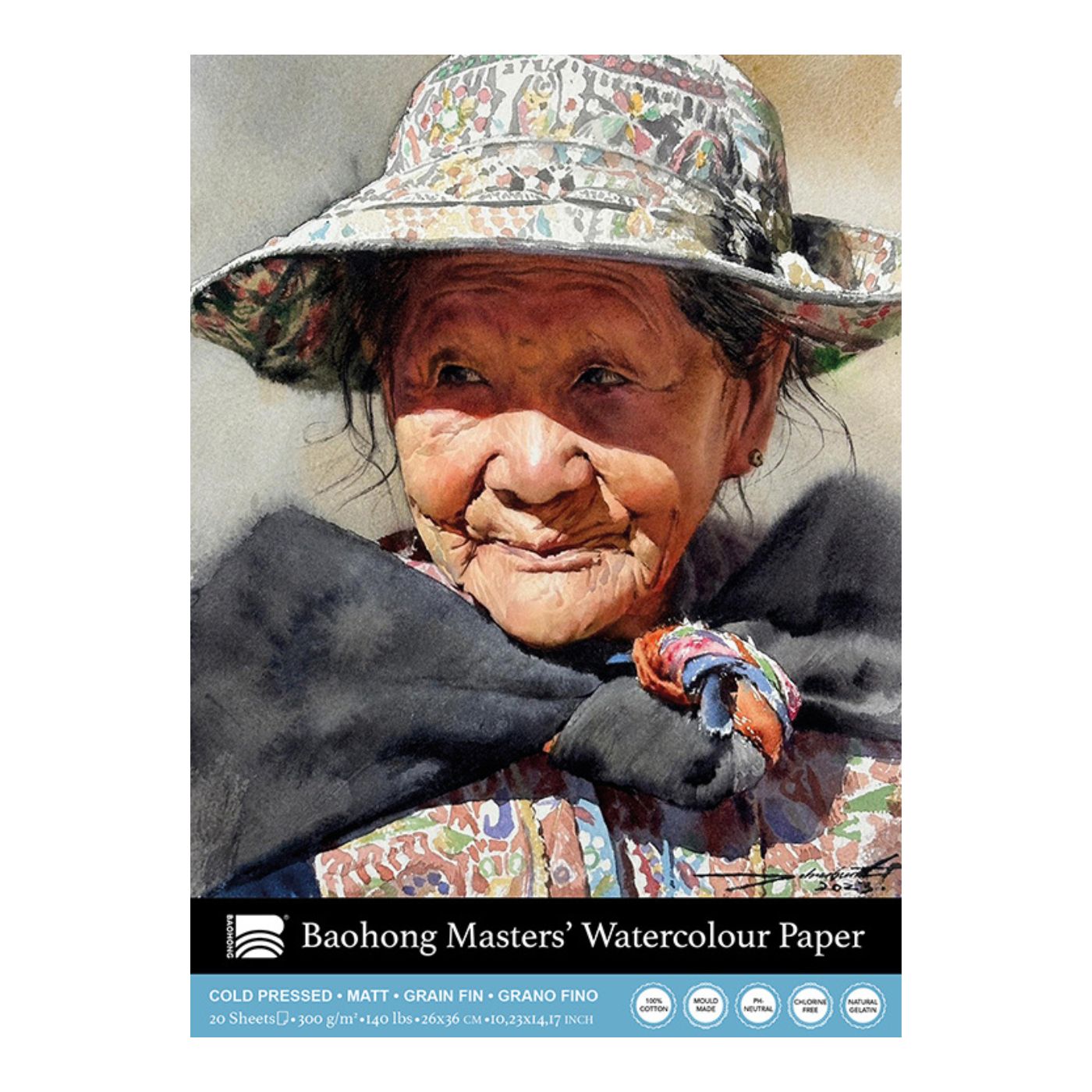 Baohong Masters Watercolor Pad - Portrait