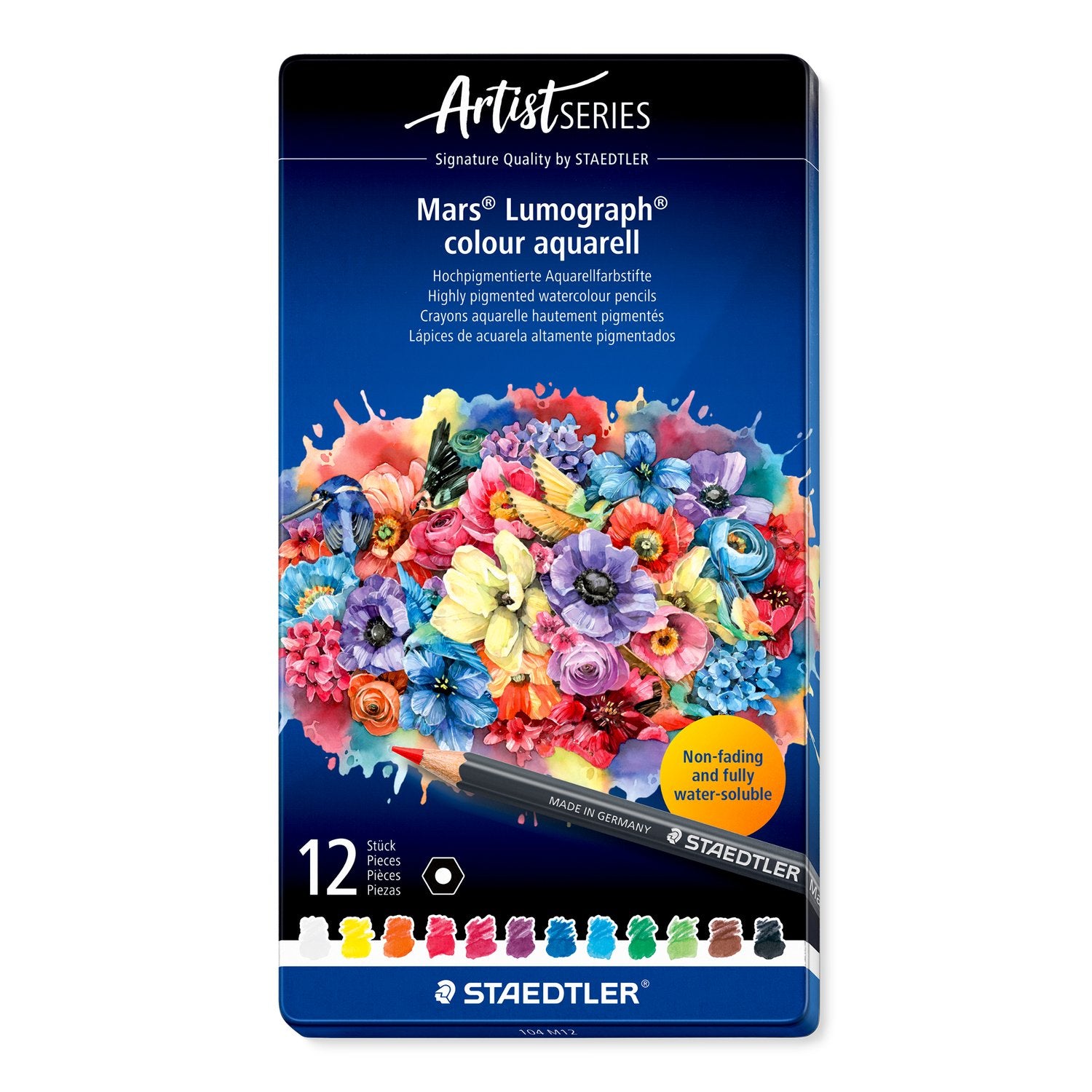 Staedtler Mars Lumograph colour Aquarell sæt 12 stk.