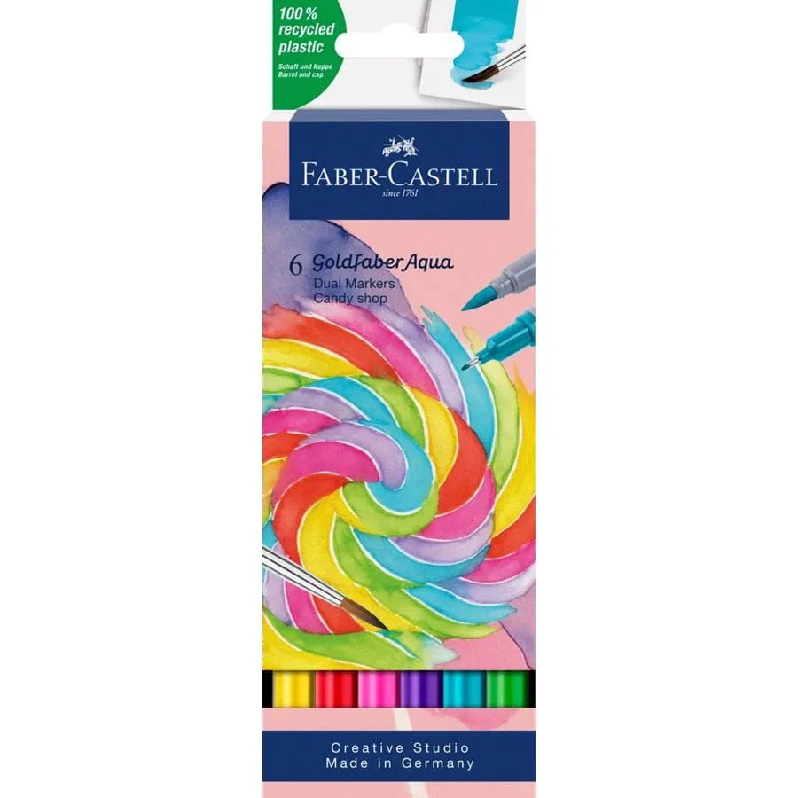Faber-Castell Faber-Castell Goldfaber Aqua Dual marker Candy shop 6 ass