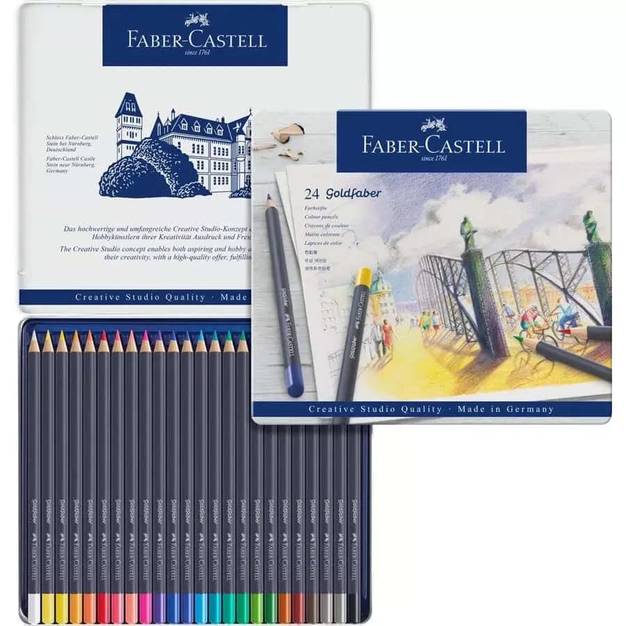 Faber-Castell Farveblyanter 24 stk Faber-Castell Goldfaber Colour Pencils sæt