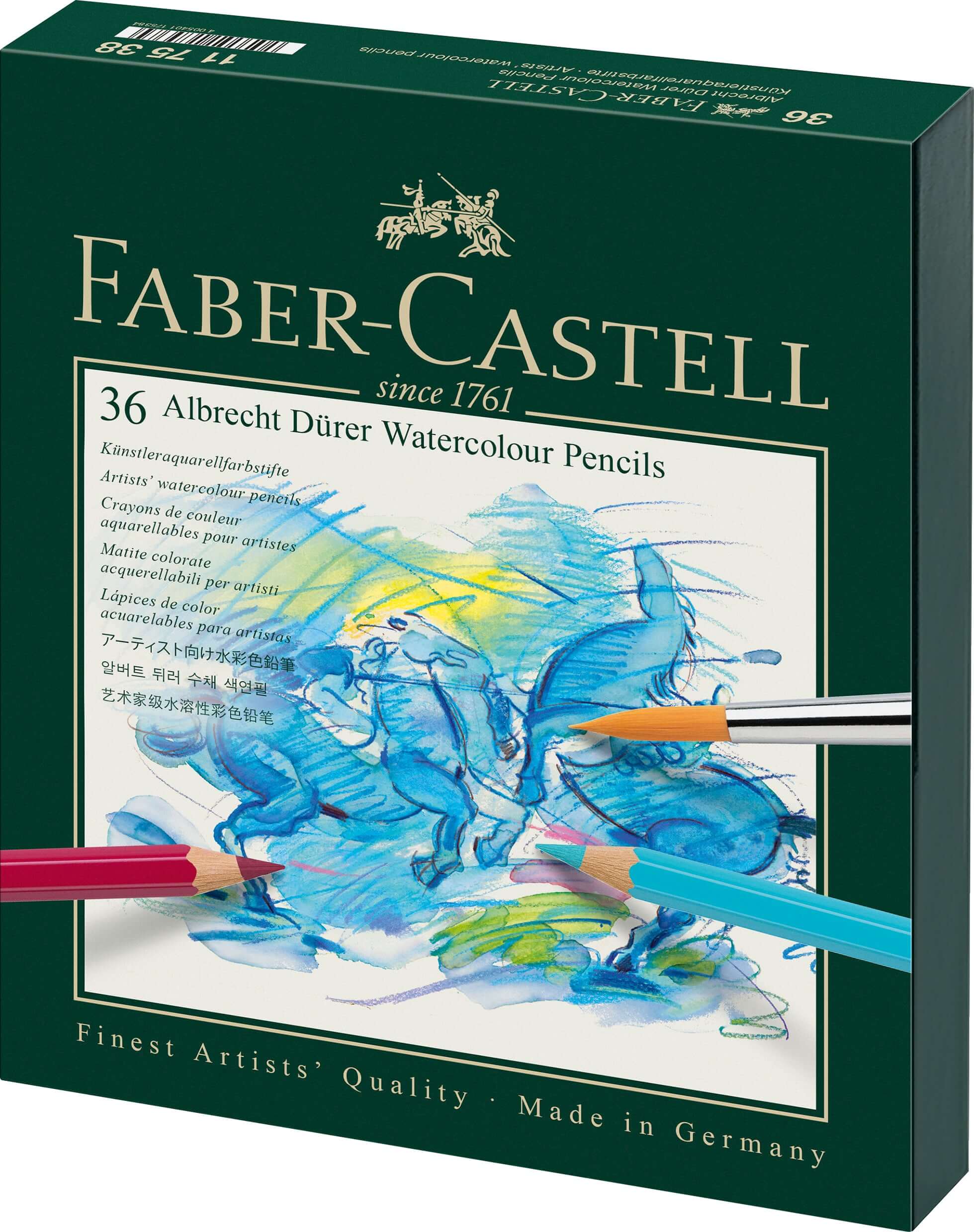 Faber-Castell Farveblyanter Faber-Castell Albrecht Dürer akvarelfarver studieboks - 36 farver