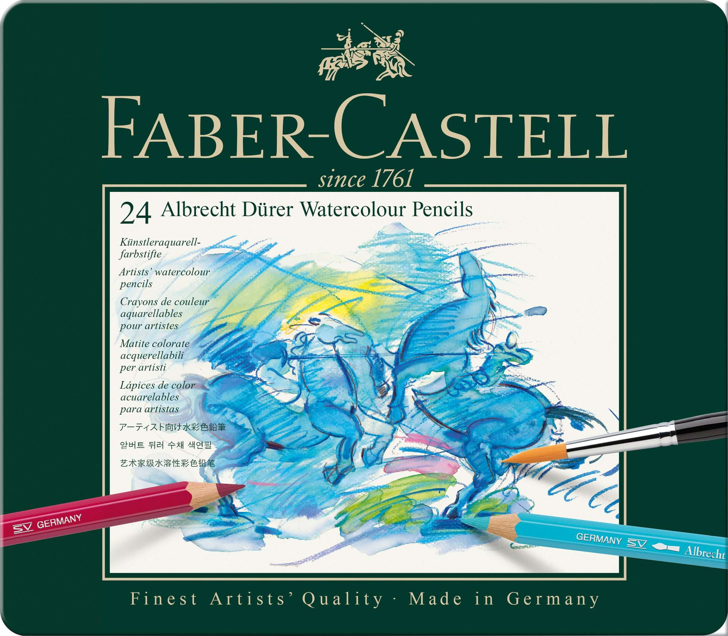 Faber-Castell Farveblyanter Faber-Castell Albrecht Dürer akvarelfarver tinæske - 24 farver