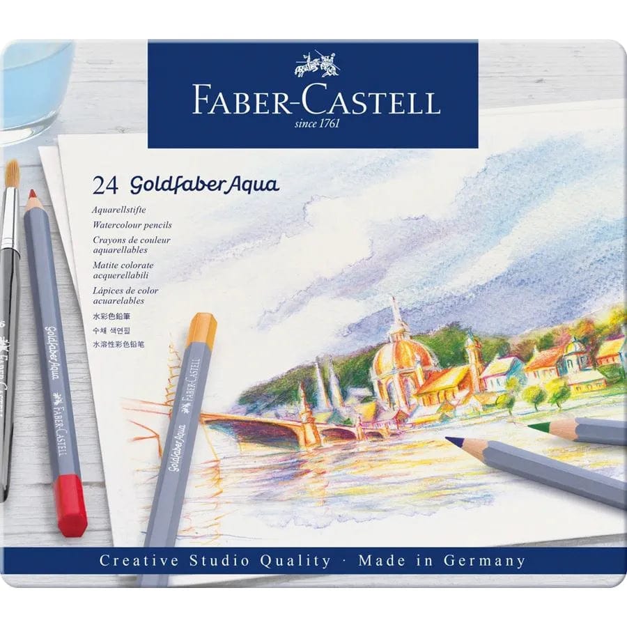 Faber-Castell FC Goldfaber akvarel tin 24 ass