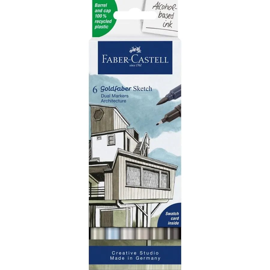 Faber-Castell Markers Faber-Castell Sketch Goldfaber marker Architecture 6 ass