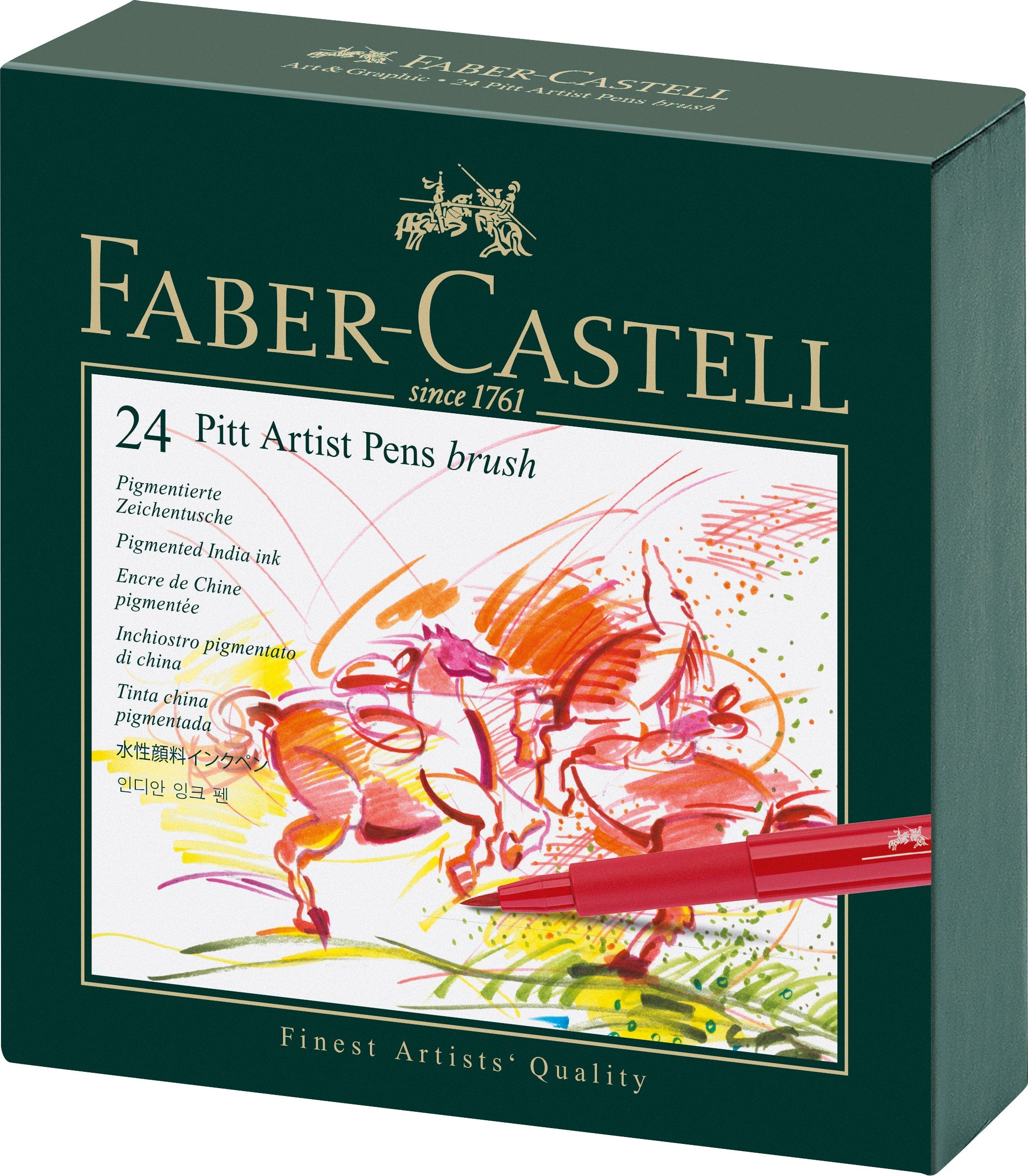 Faber-Castell Tuscher Pitt artist pen brush - 24 farver