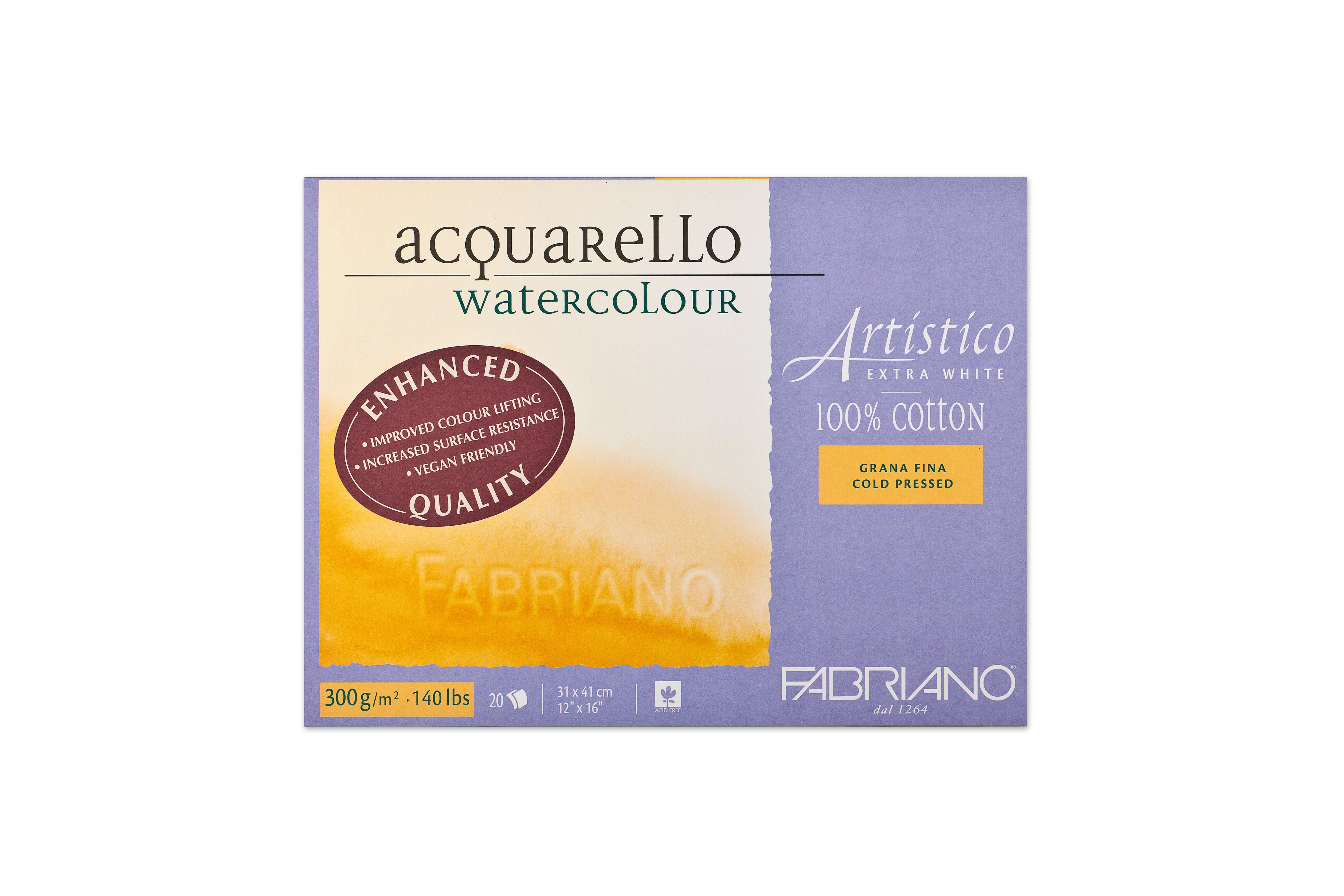 Fabriano Papir 31x41 cm Extra White Fabriano Cold Pressed