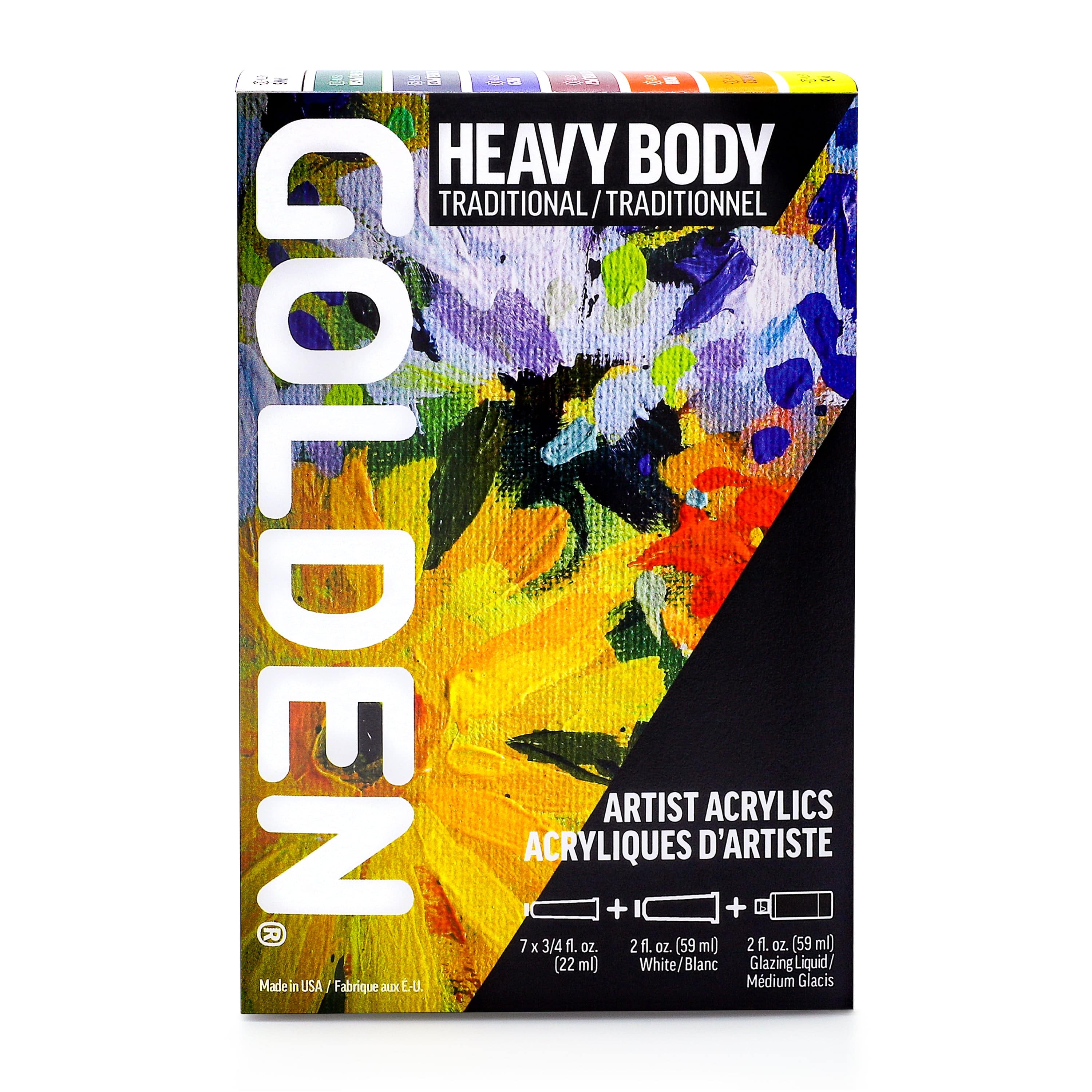 Golden Akrylmaling Golden Heavy Body Traditional sæt 947