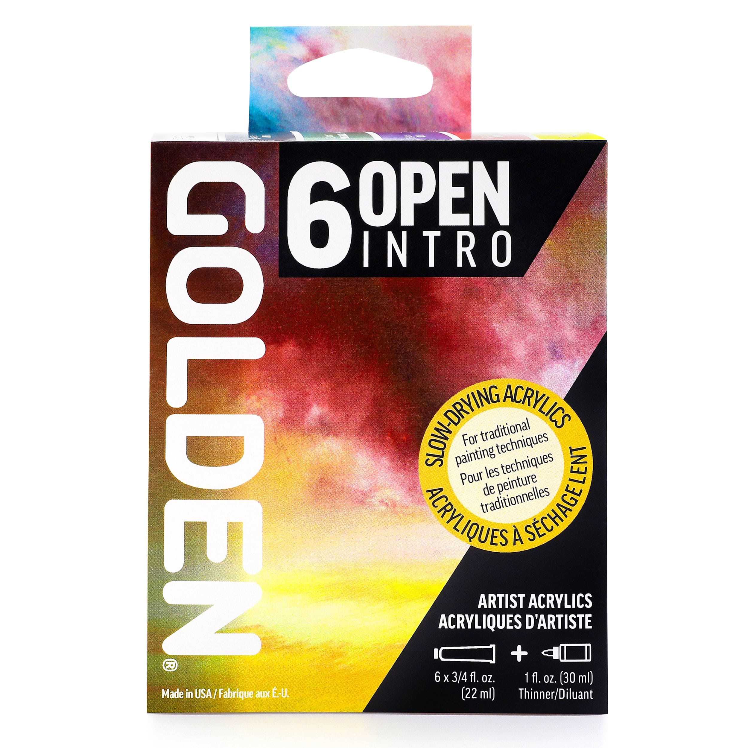 Golden Akrylmaling GOLDEN OPEN intro sæt 055