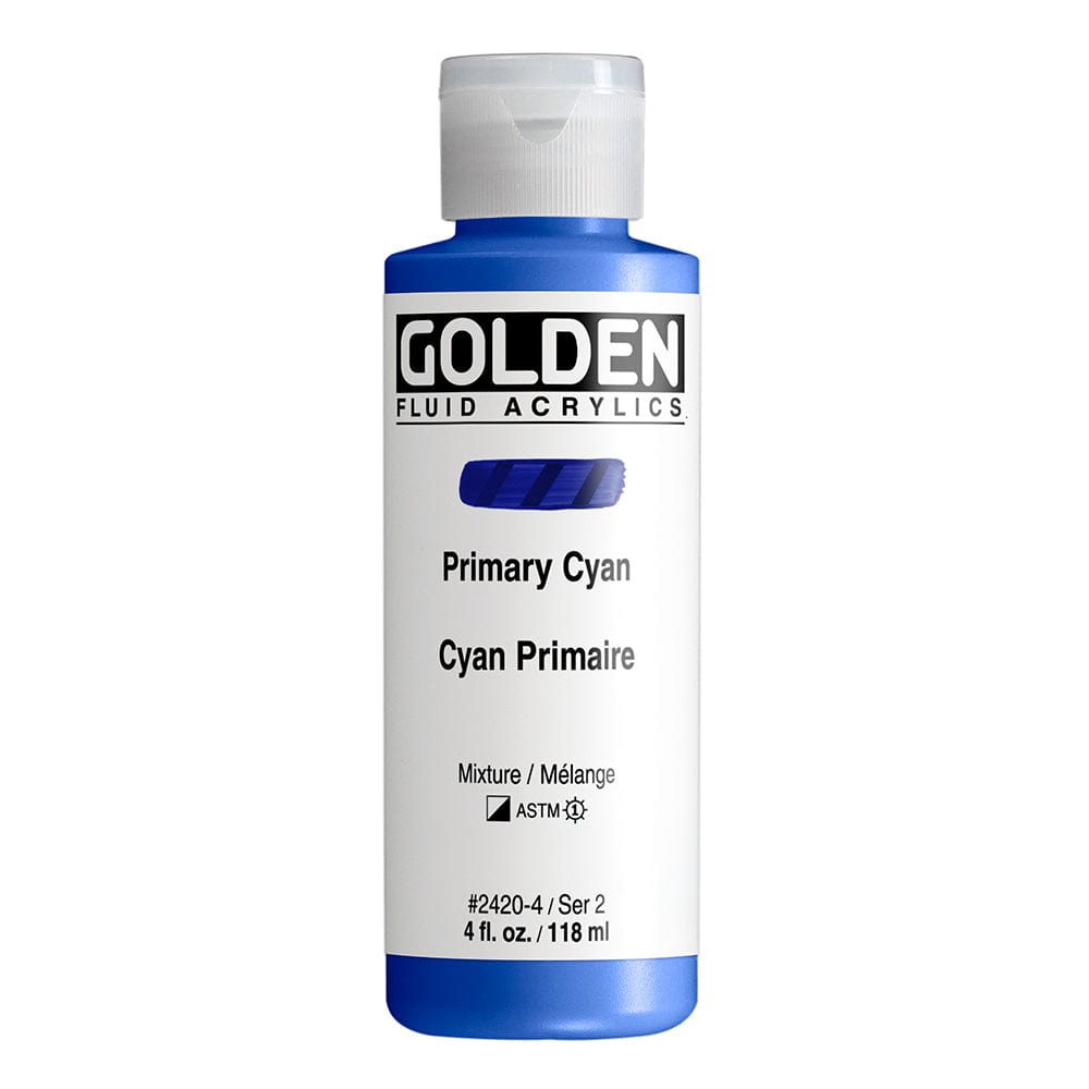 Golden Fluid 118ml Primary Cyan