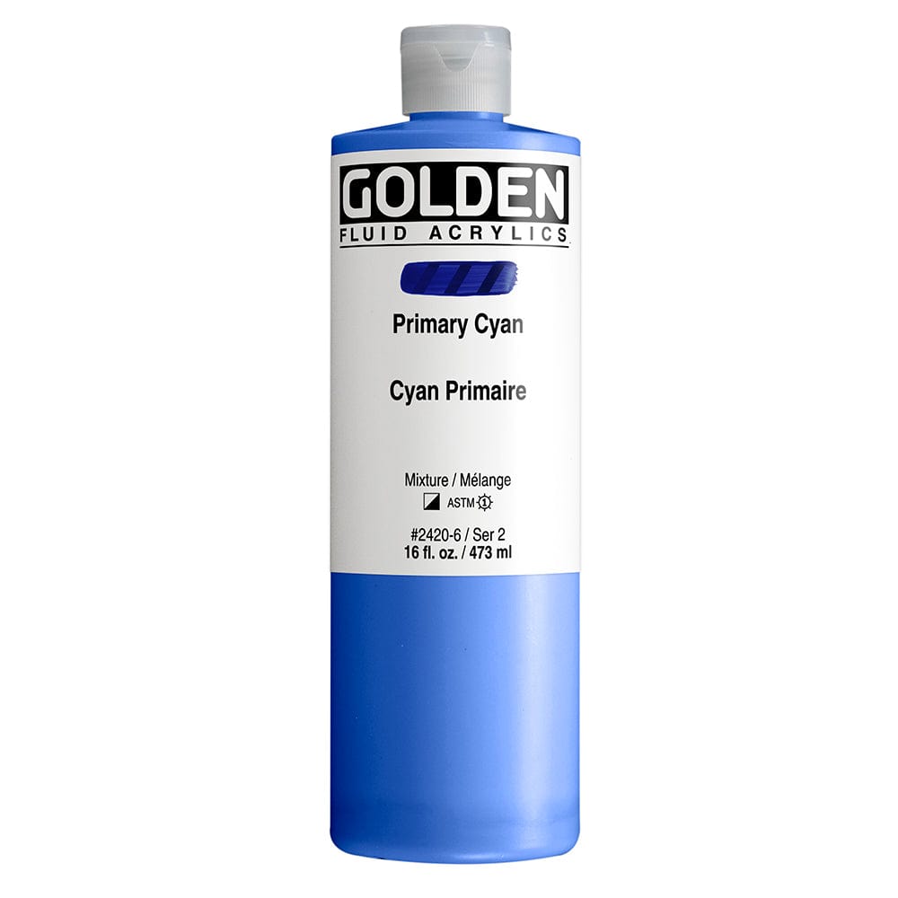 Golden Fluid 473ml Primary Cyan