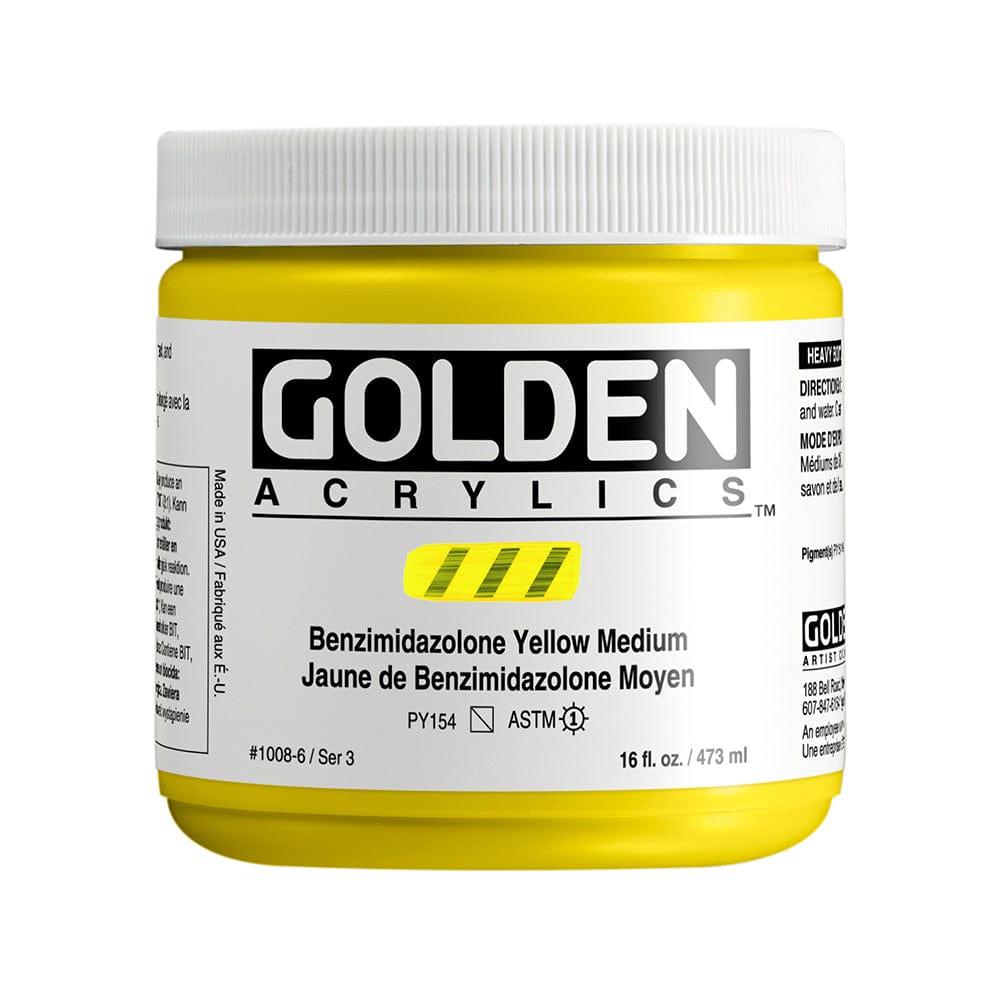 Golden Heavy Body 473ml Benzimidazolone Yellow Medium