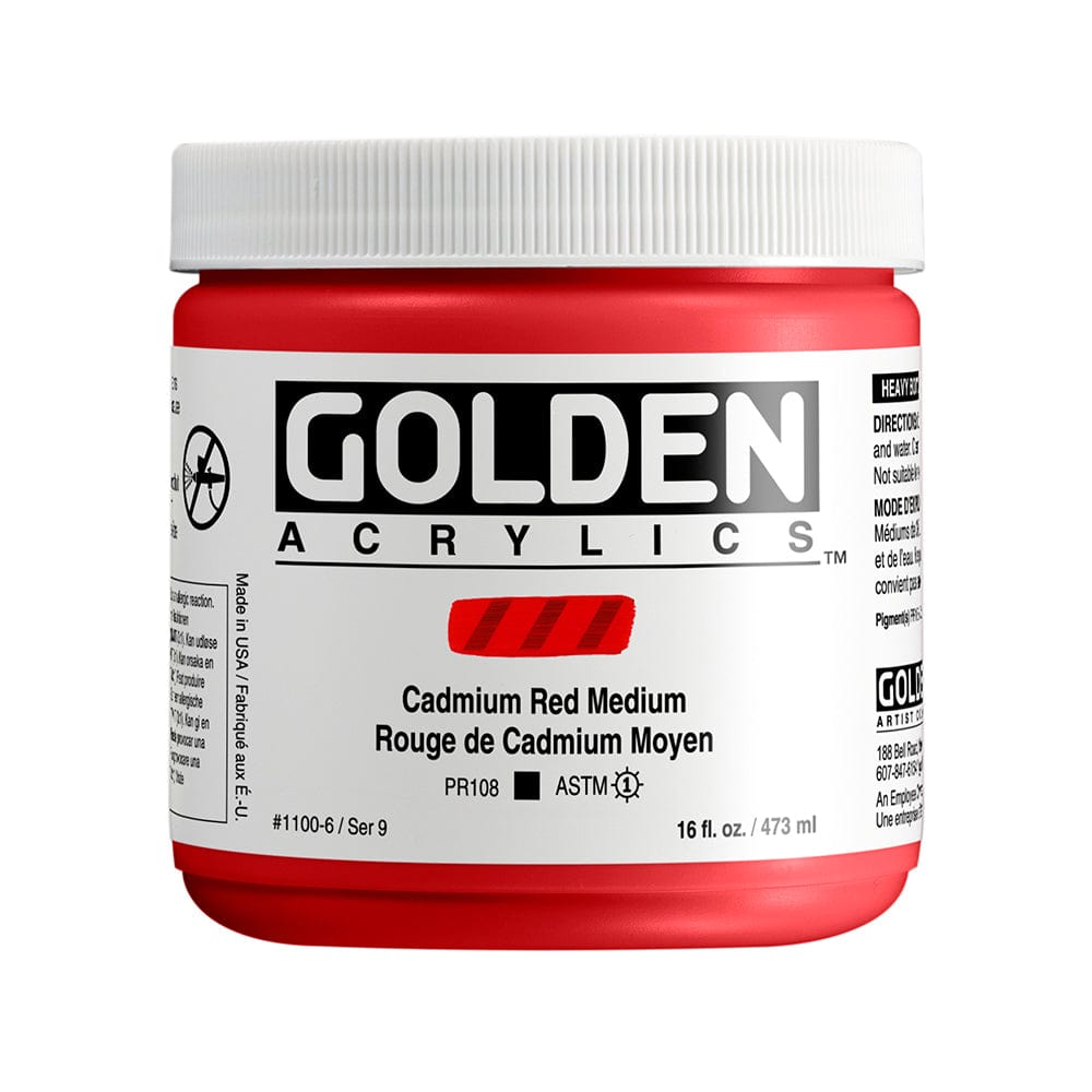 Golden Heavy Body 473ml Cadmium Red Medium Hue