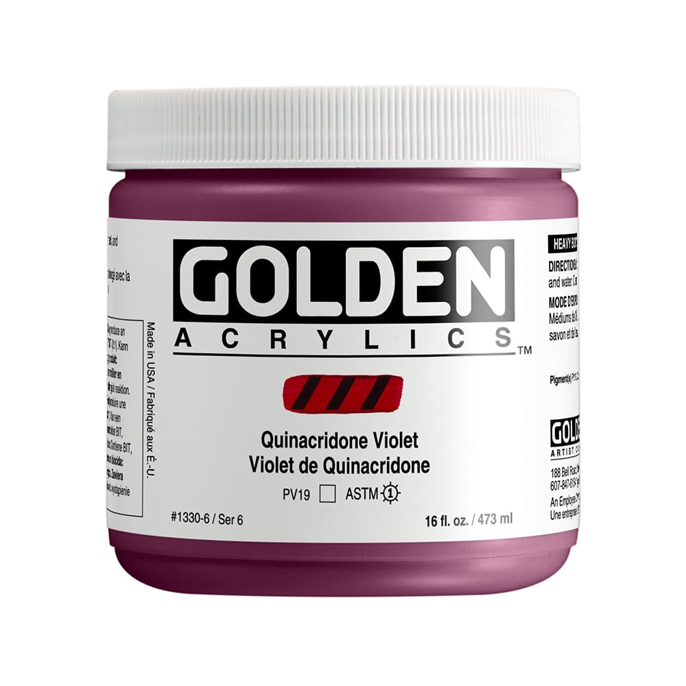 Golden Heavy Body 473ml Quinacridone Violet