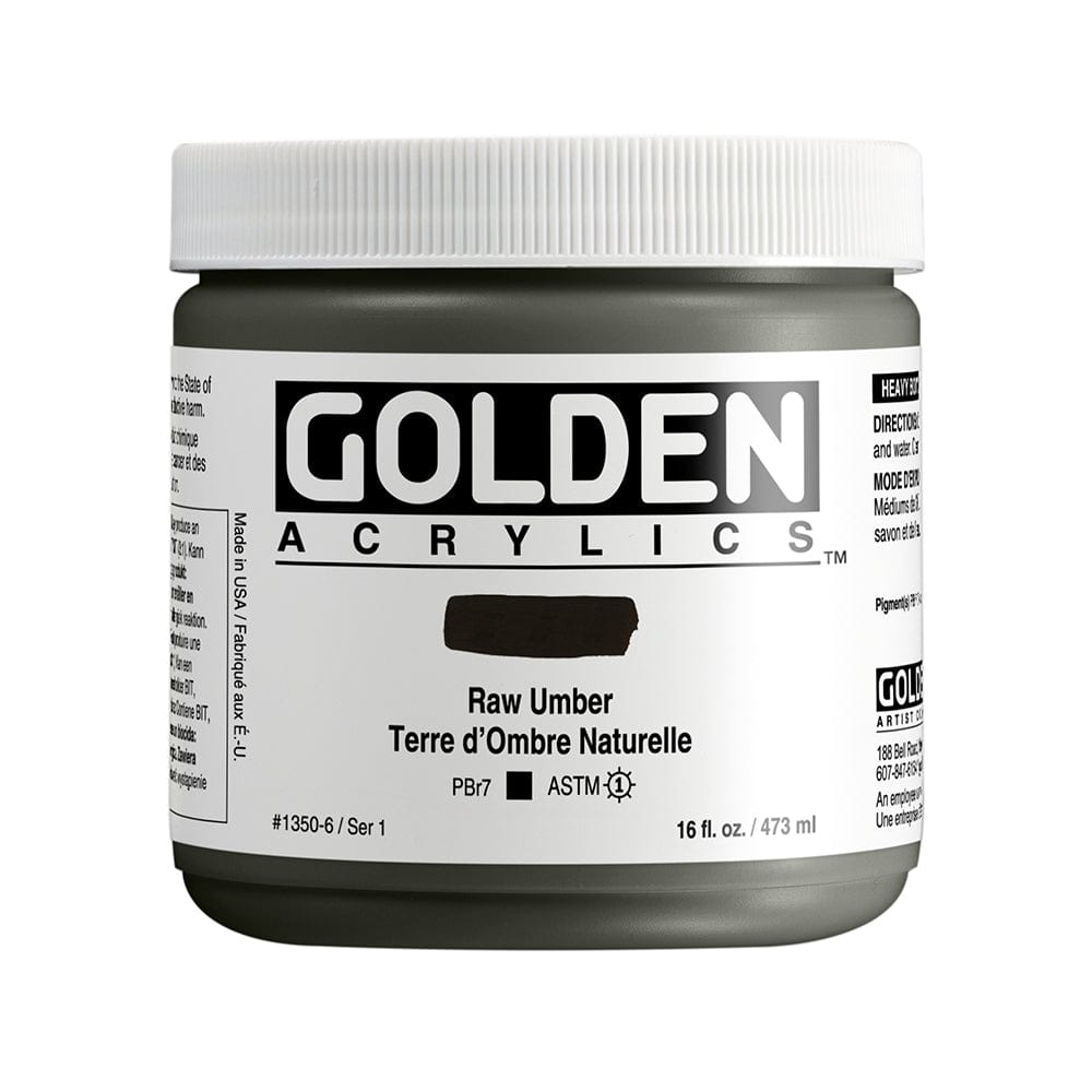 Golden Heavy Body 473ml Raw Umber