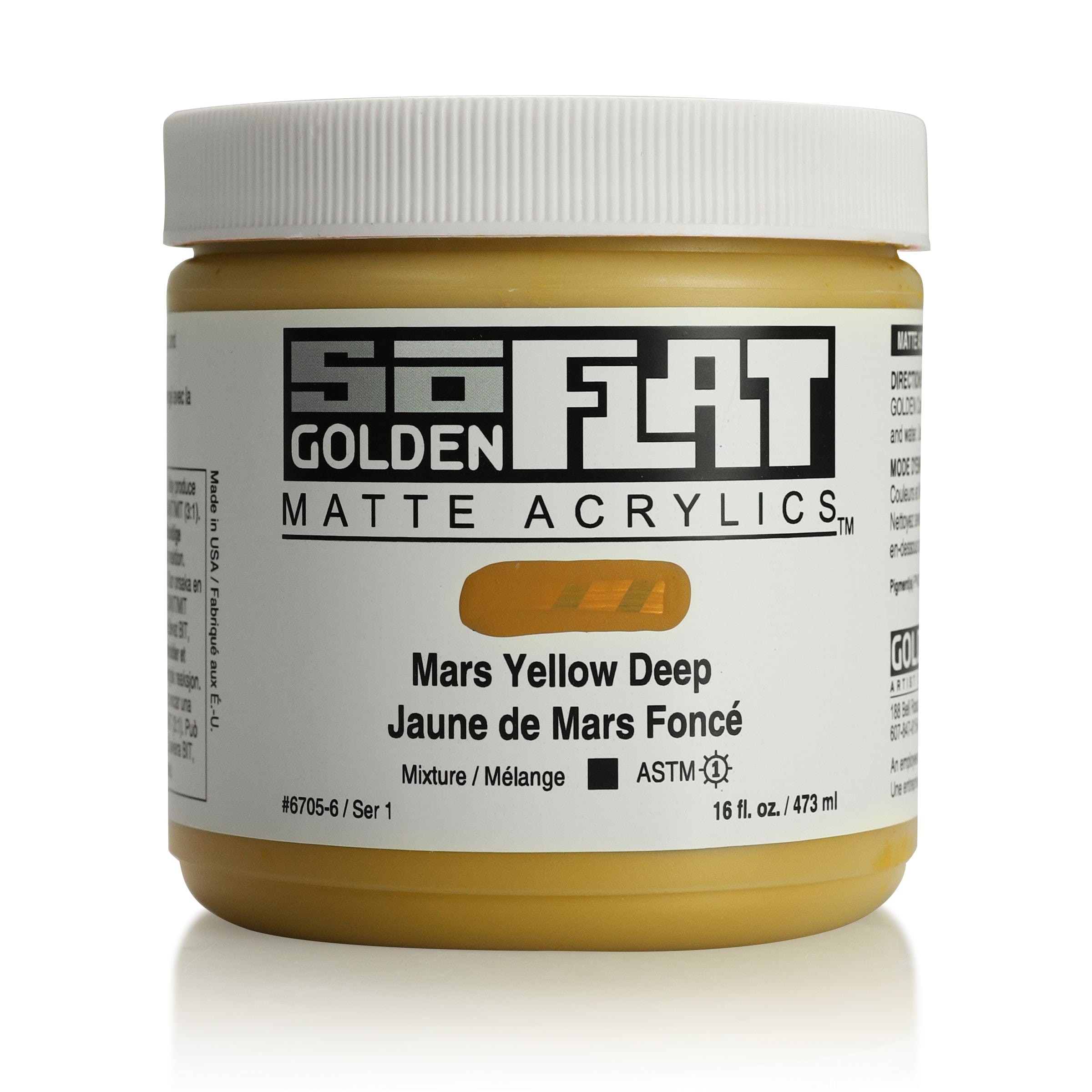 Golden SoFlat 473 ml Mars Yellow Deep