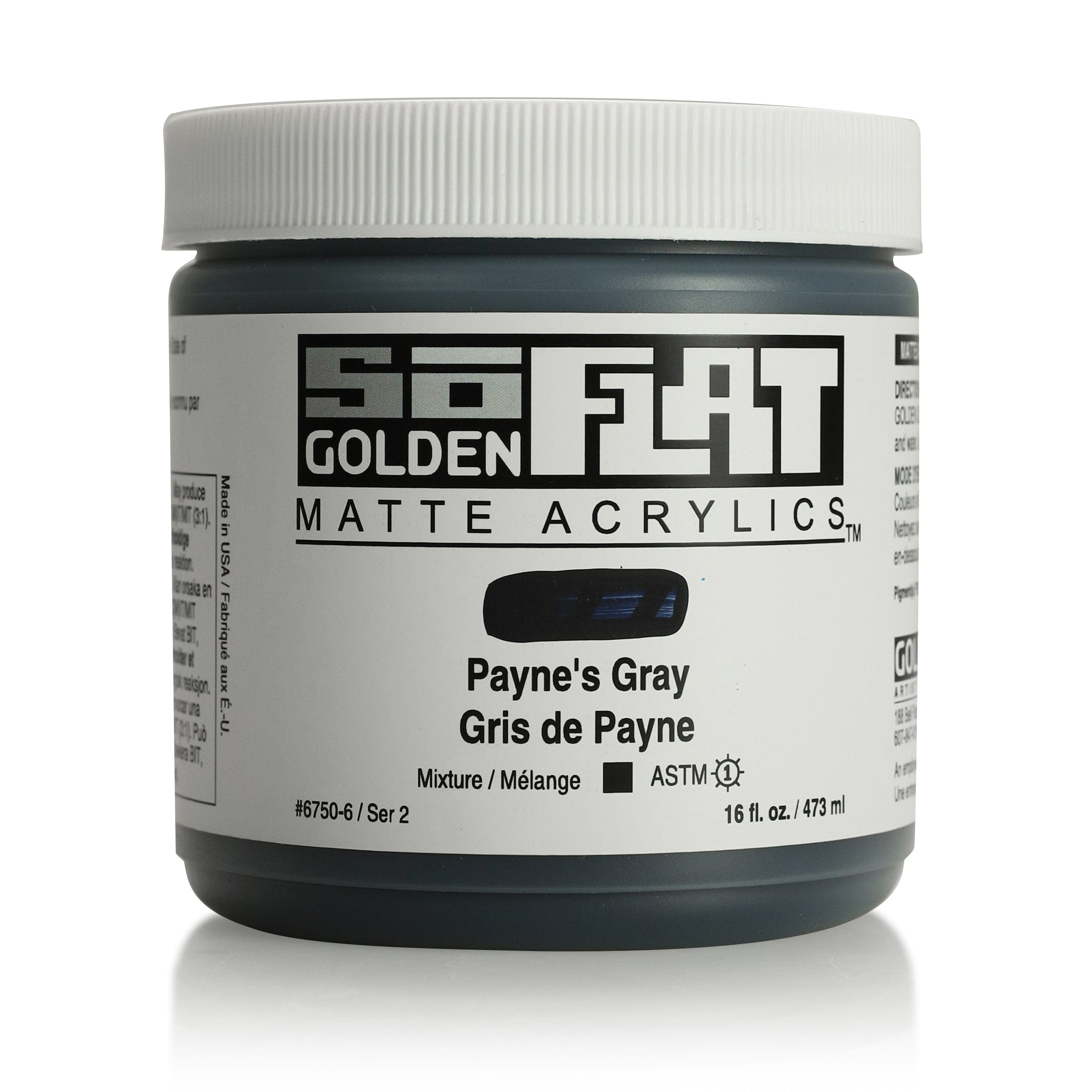 Golden SoFlat 473 ml Payne's Gray