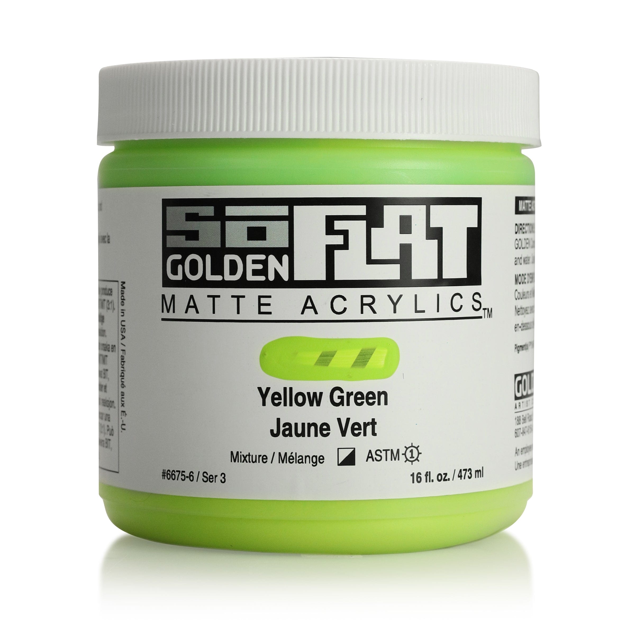 Golden SoFlat 473 ml Yellow Green