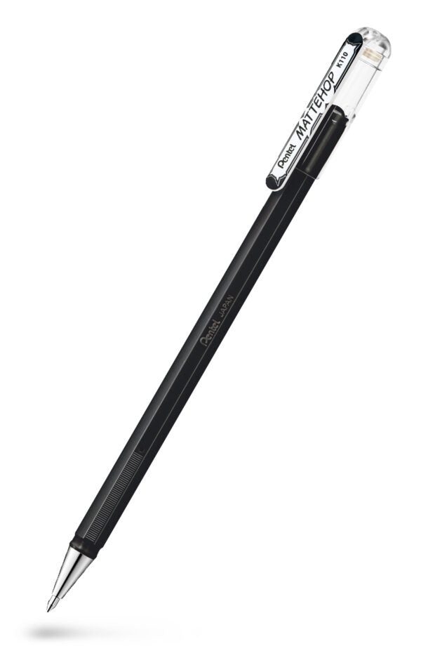 PENTEL K110V Mattehop Gelrollerpen Sort