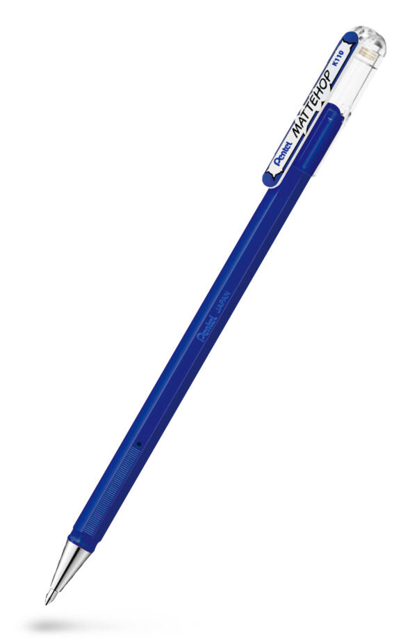 PENTEL K110V Mattehop Gelrollerpen Blå