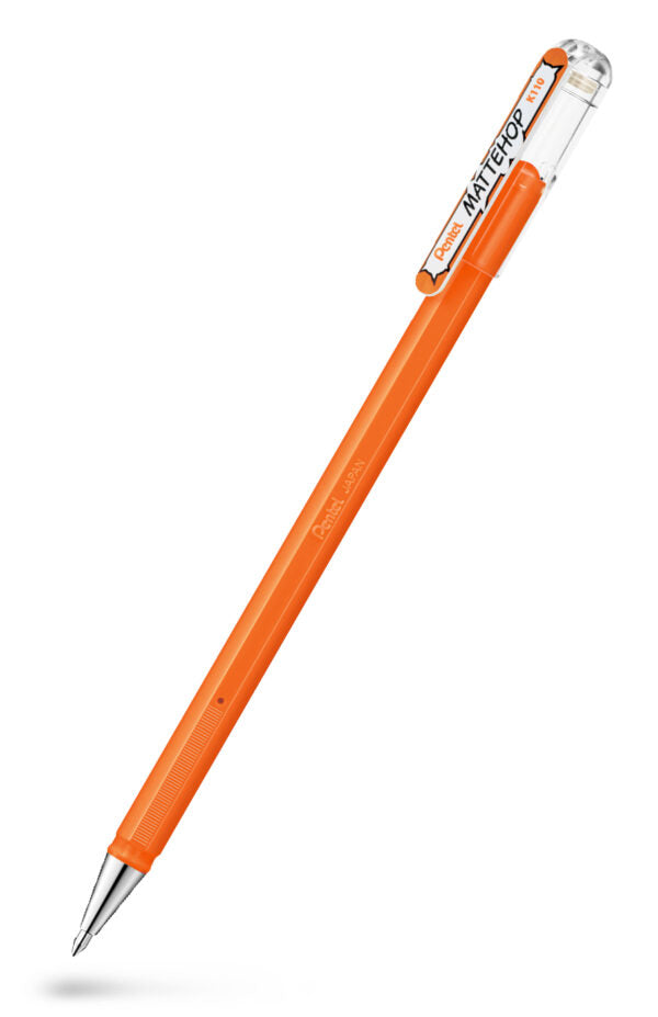 PENTEL K110V Mattehop Gelrollerpen Orange