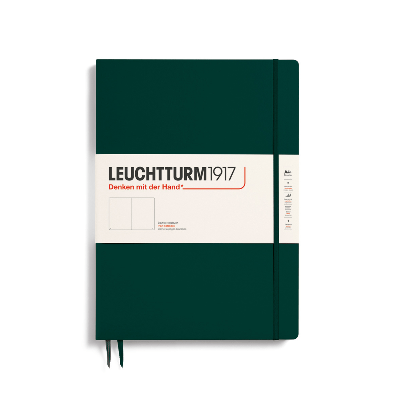 Leuchtturm 1917 Notesbog Leuchtturm1917 Notesbog Hardcover A4+ 121s Blank Forest Green