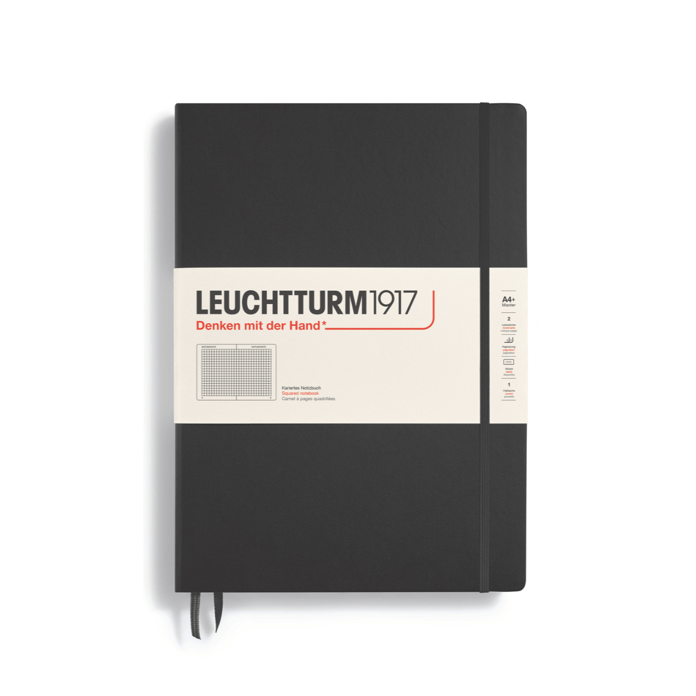 Leuchtturm 1917 Notesbog Leuchtturm1917 Notesbog Hardcover A4+ 233s Ternet Black