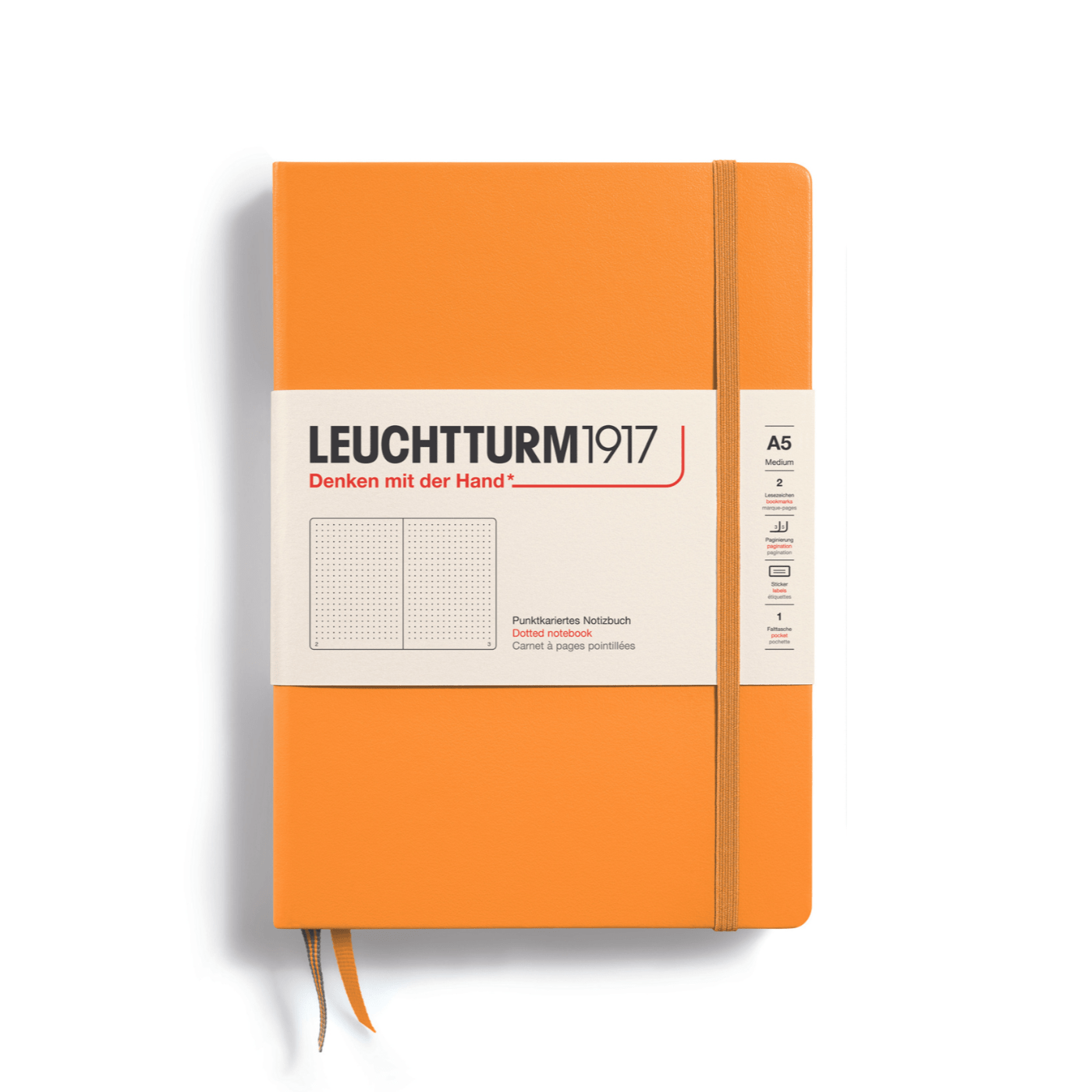 Leuchtturm 1917 Notesbog Leuchtturm1917 Notesbog Hardcover A5 249s Prikket Rising Sun