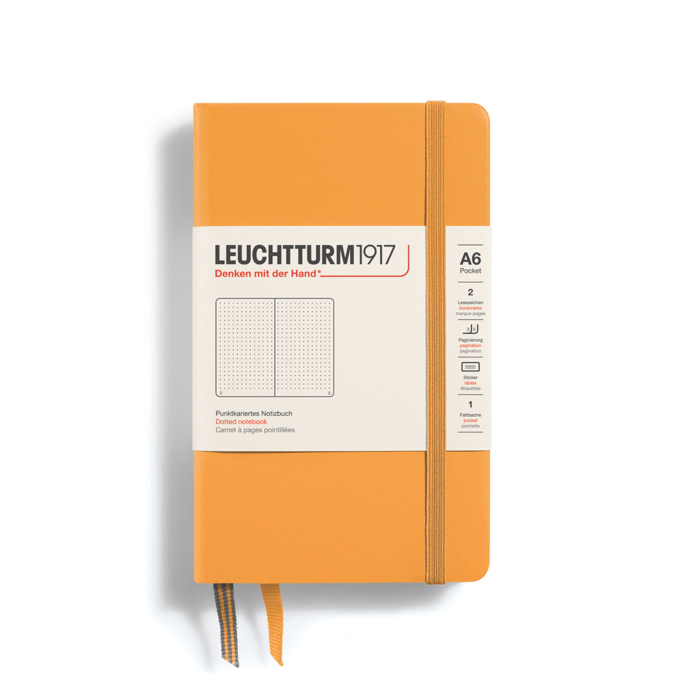 Leuchtturm 1917 Notesbog Leuchtturm1917 Notesbog Hardcover A6 185s Prikket Rising Sun